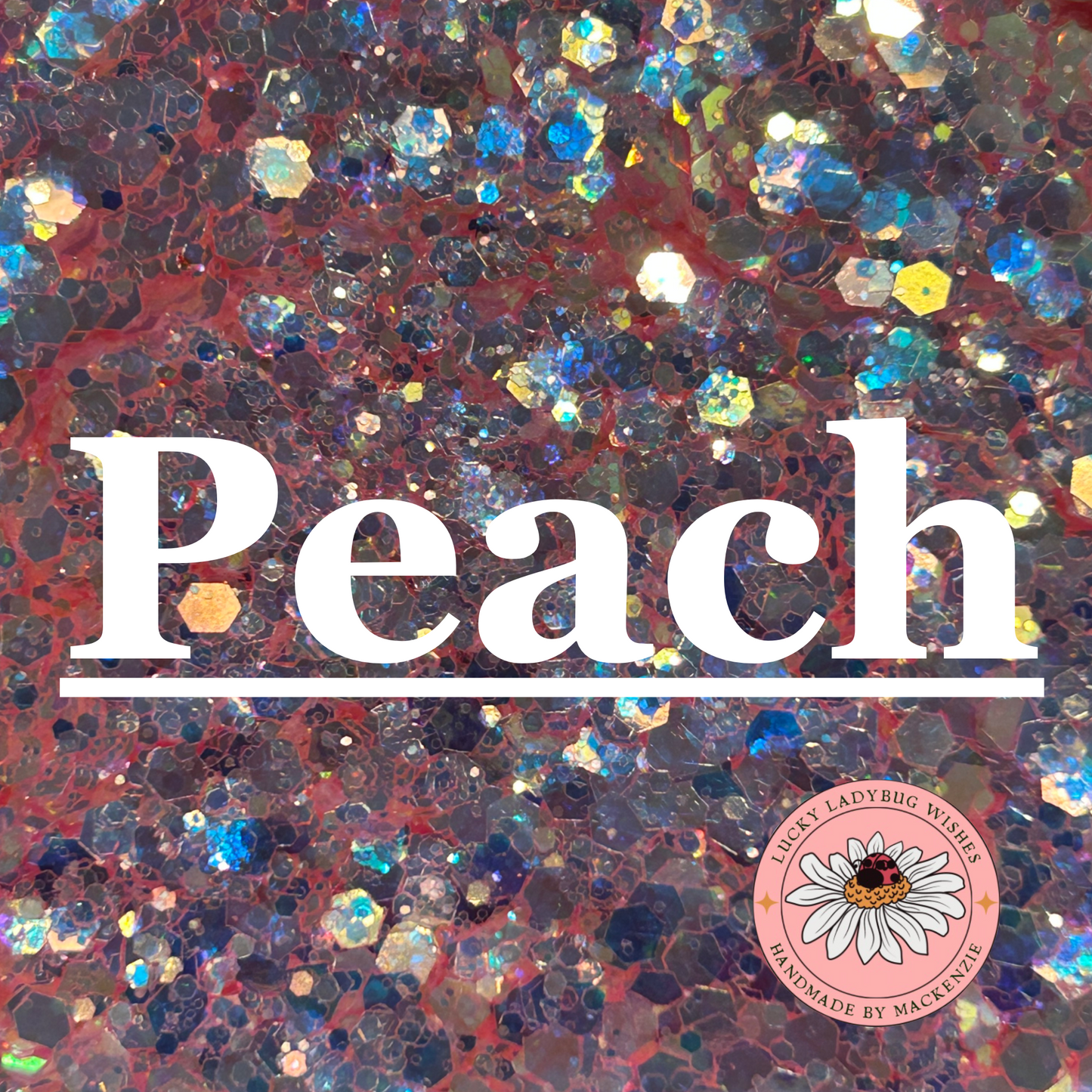 Peach Glitter