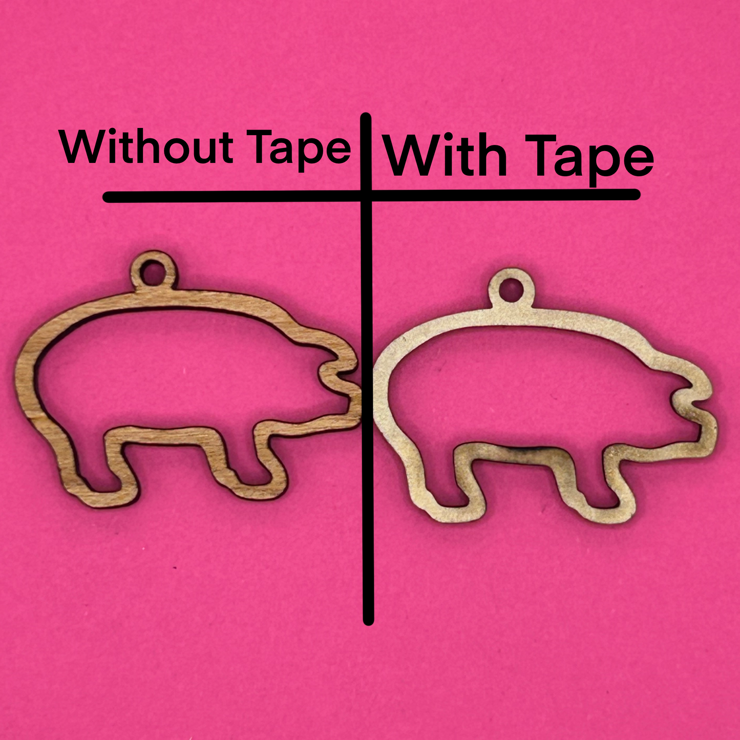 Blank pig wooden bezel