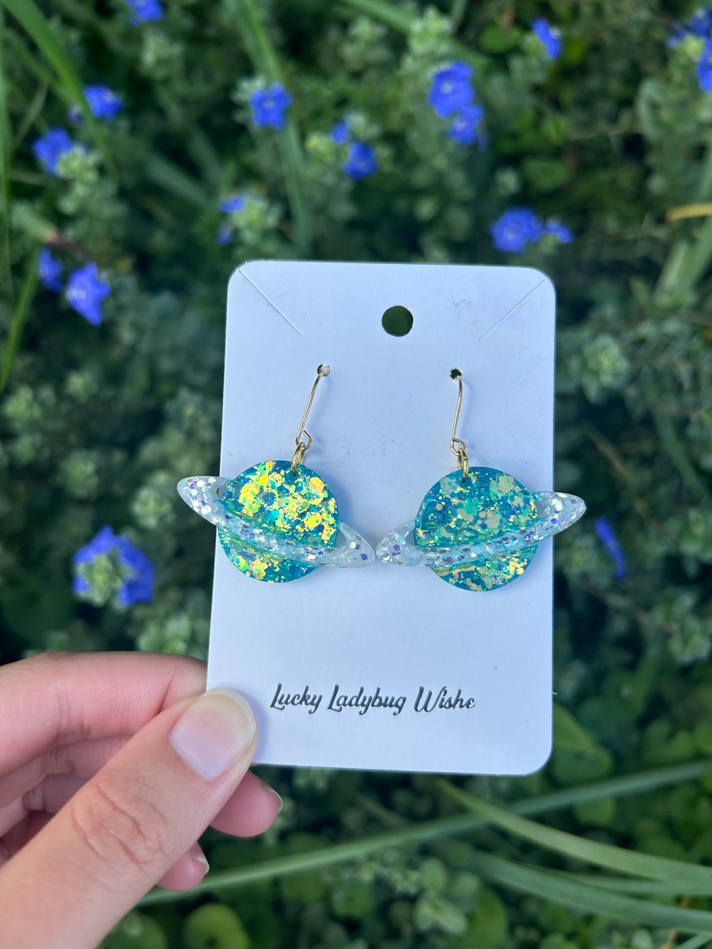 Planet earrings