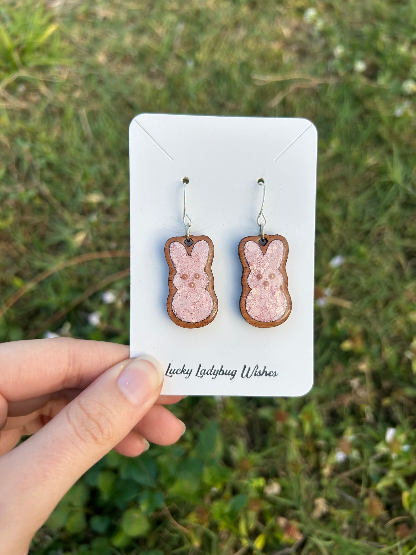 Peep Bunny earrings