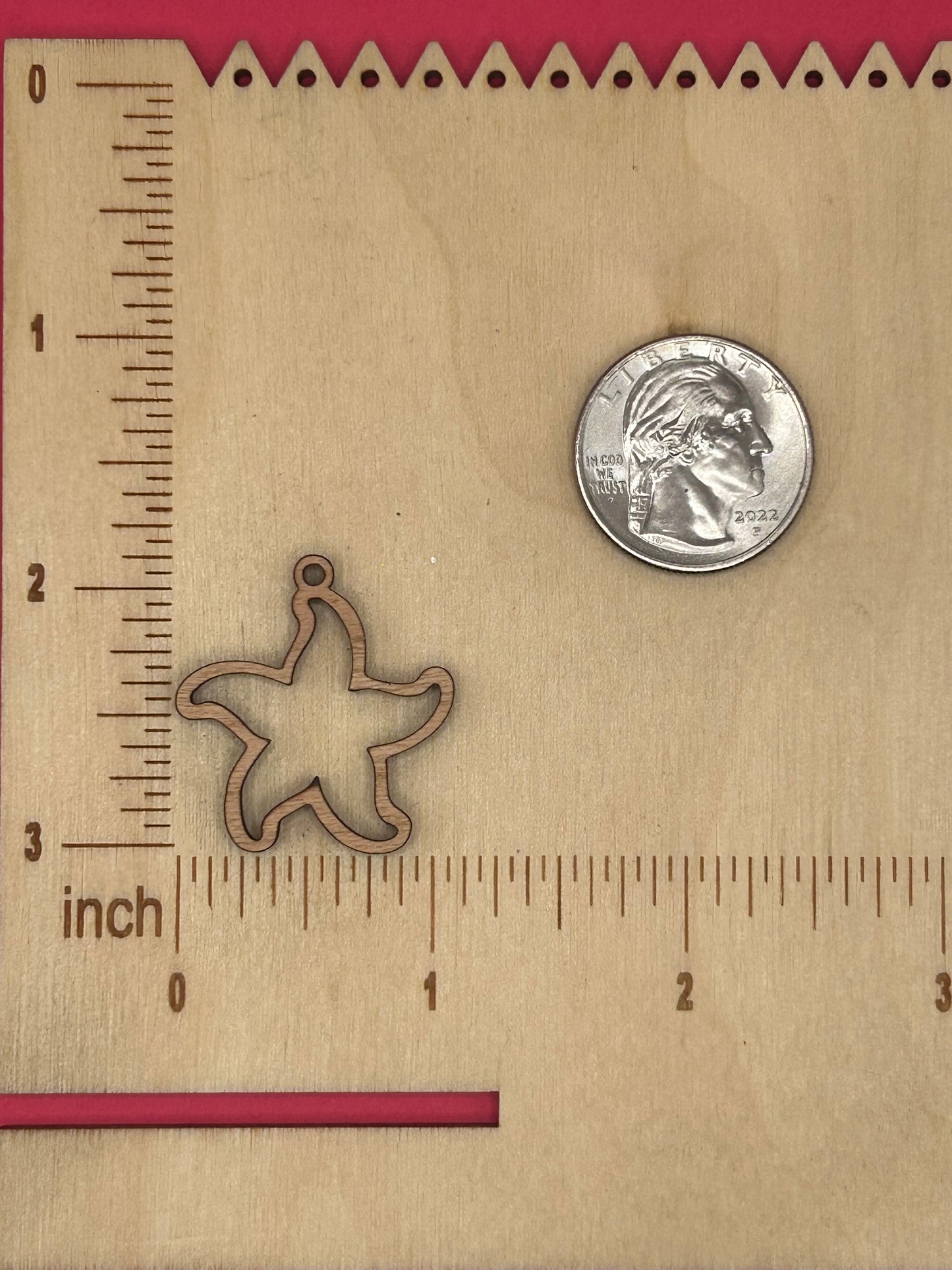 Blank Starfish wooden bezels