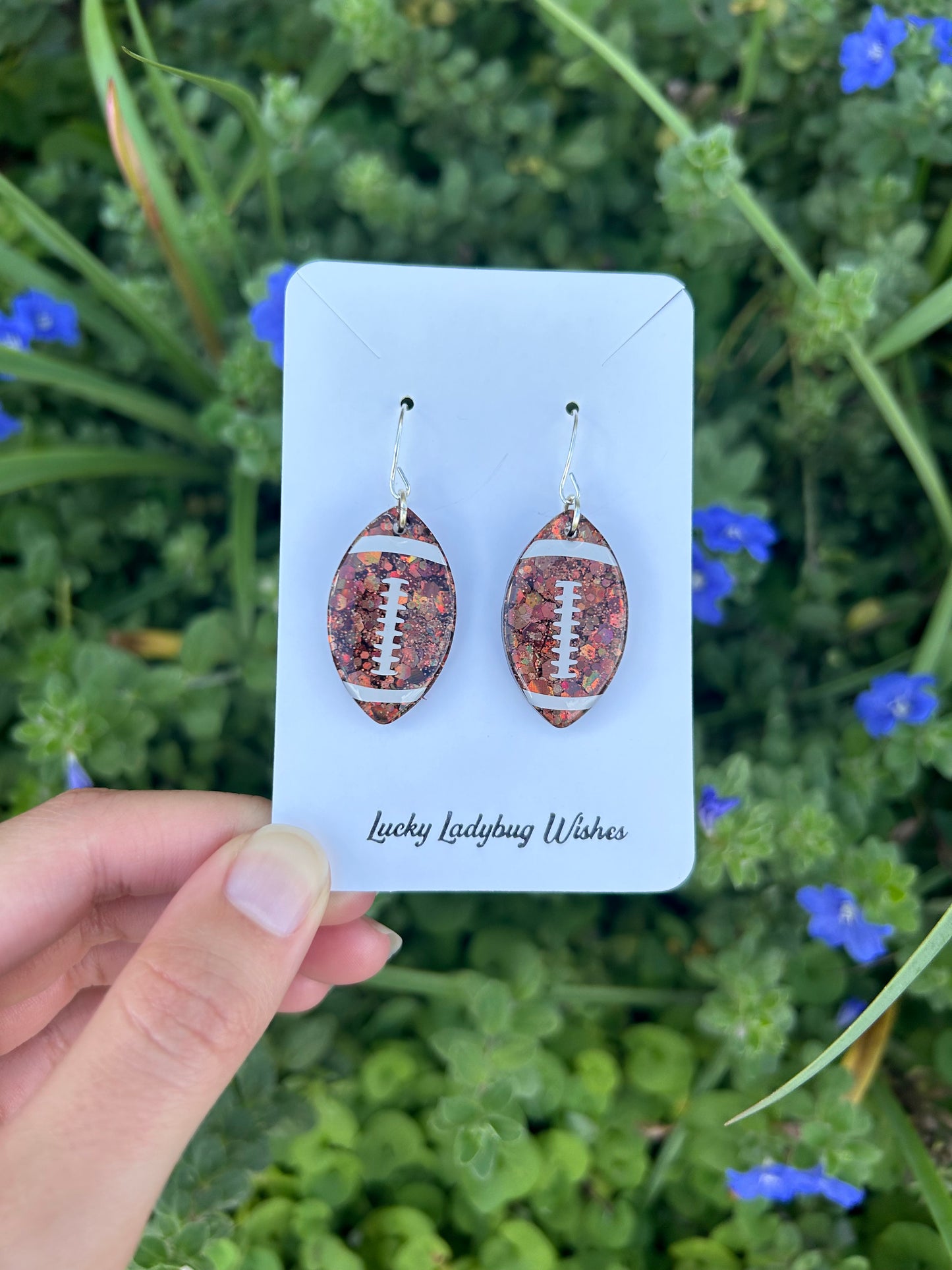 Football earrings