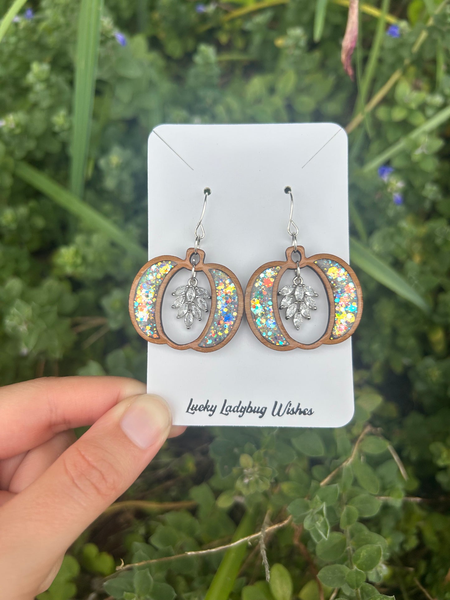 Diamond Pumpkin earrings