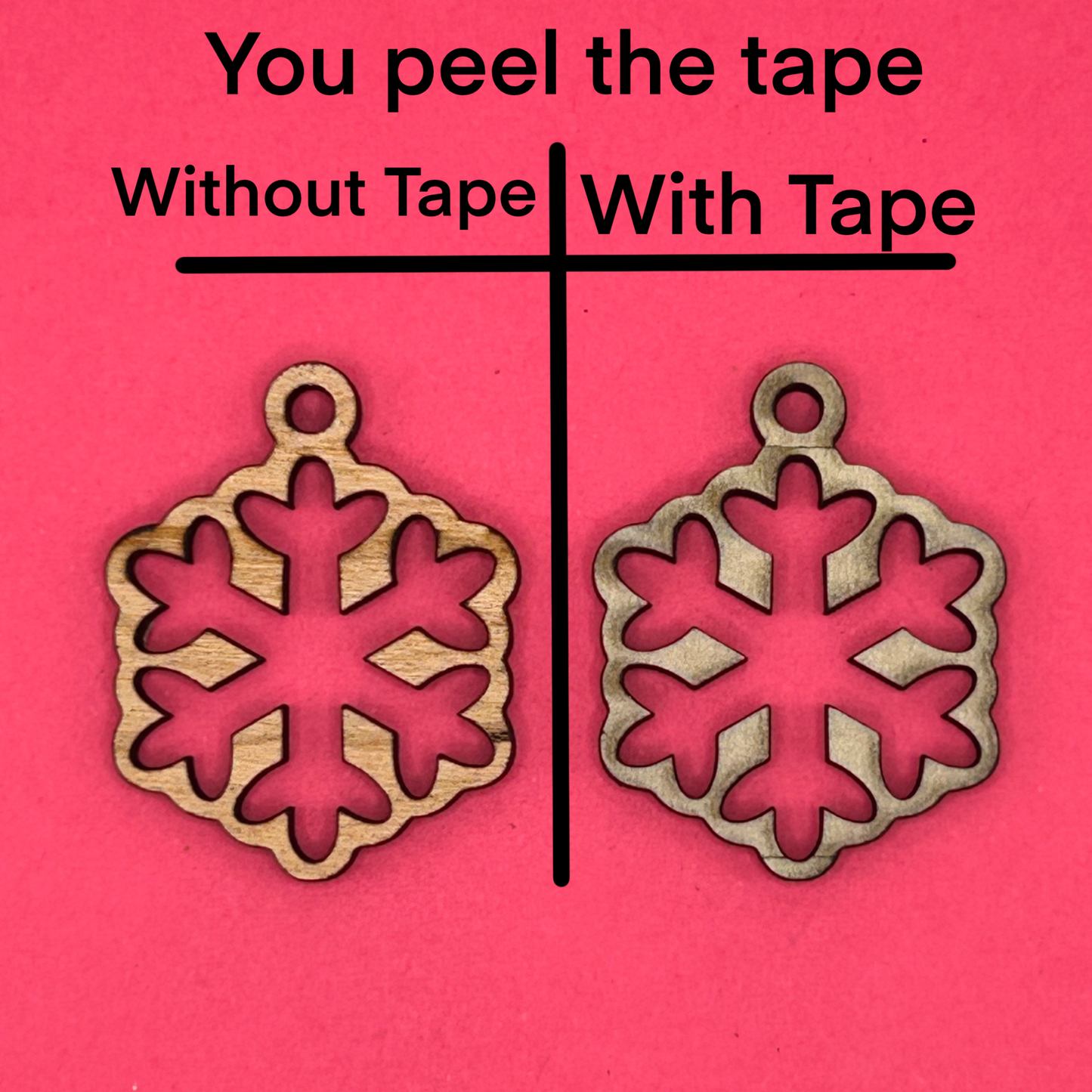 Blank Snowflake wooden bezel