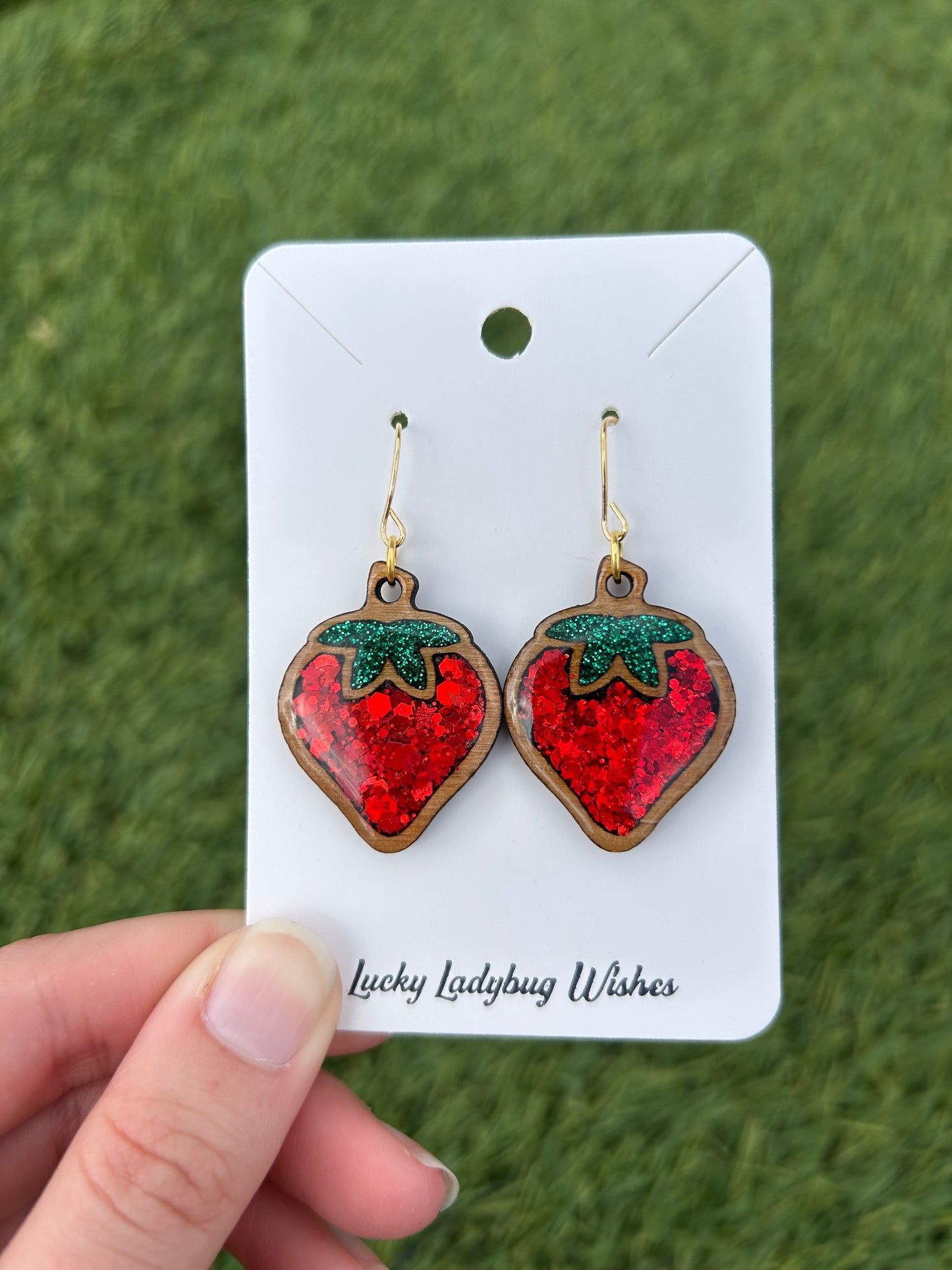 Strawberry earrings