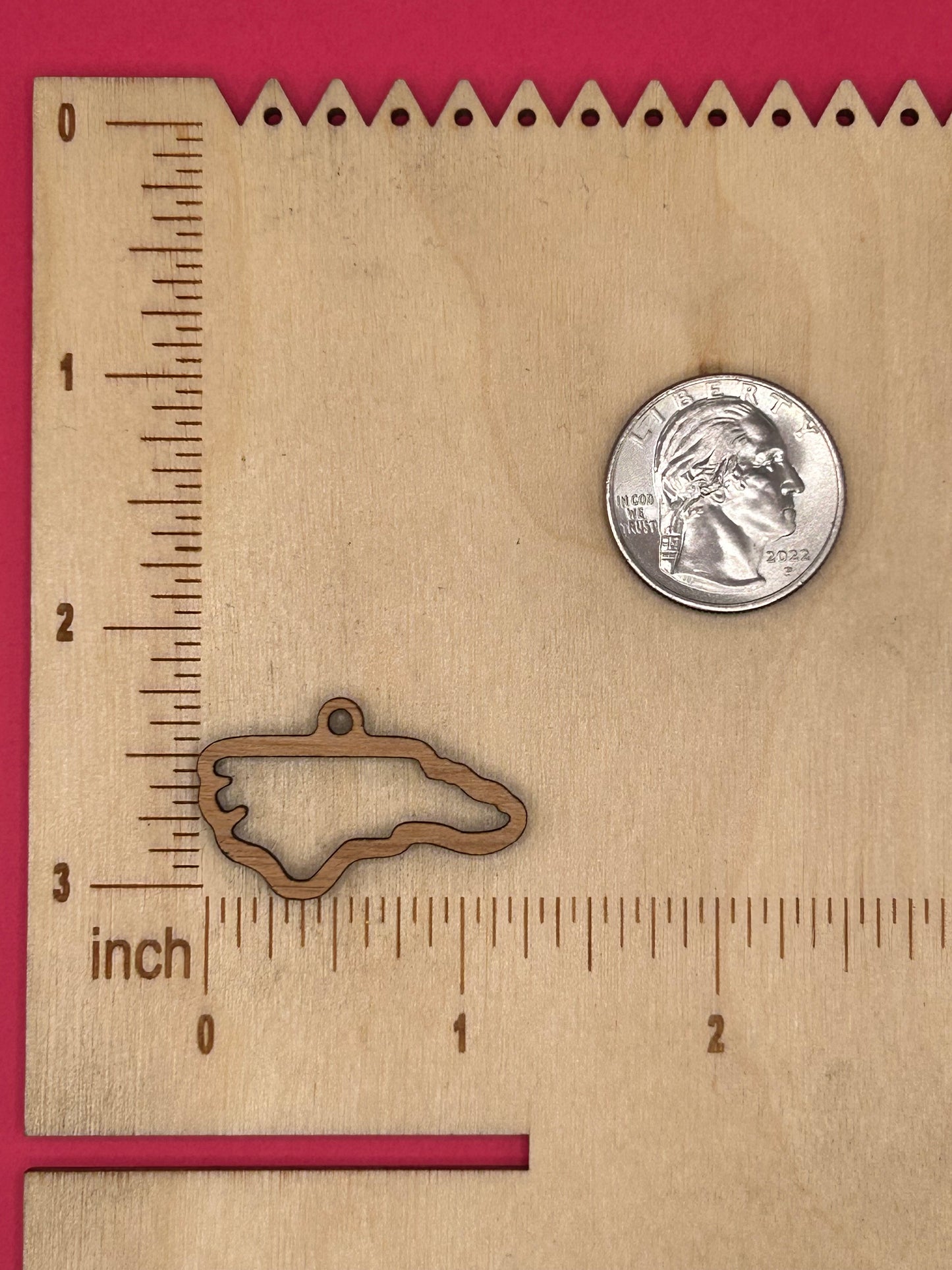 Blank North Carolina wooden bezel
