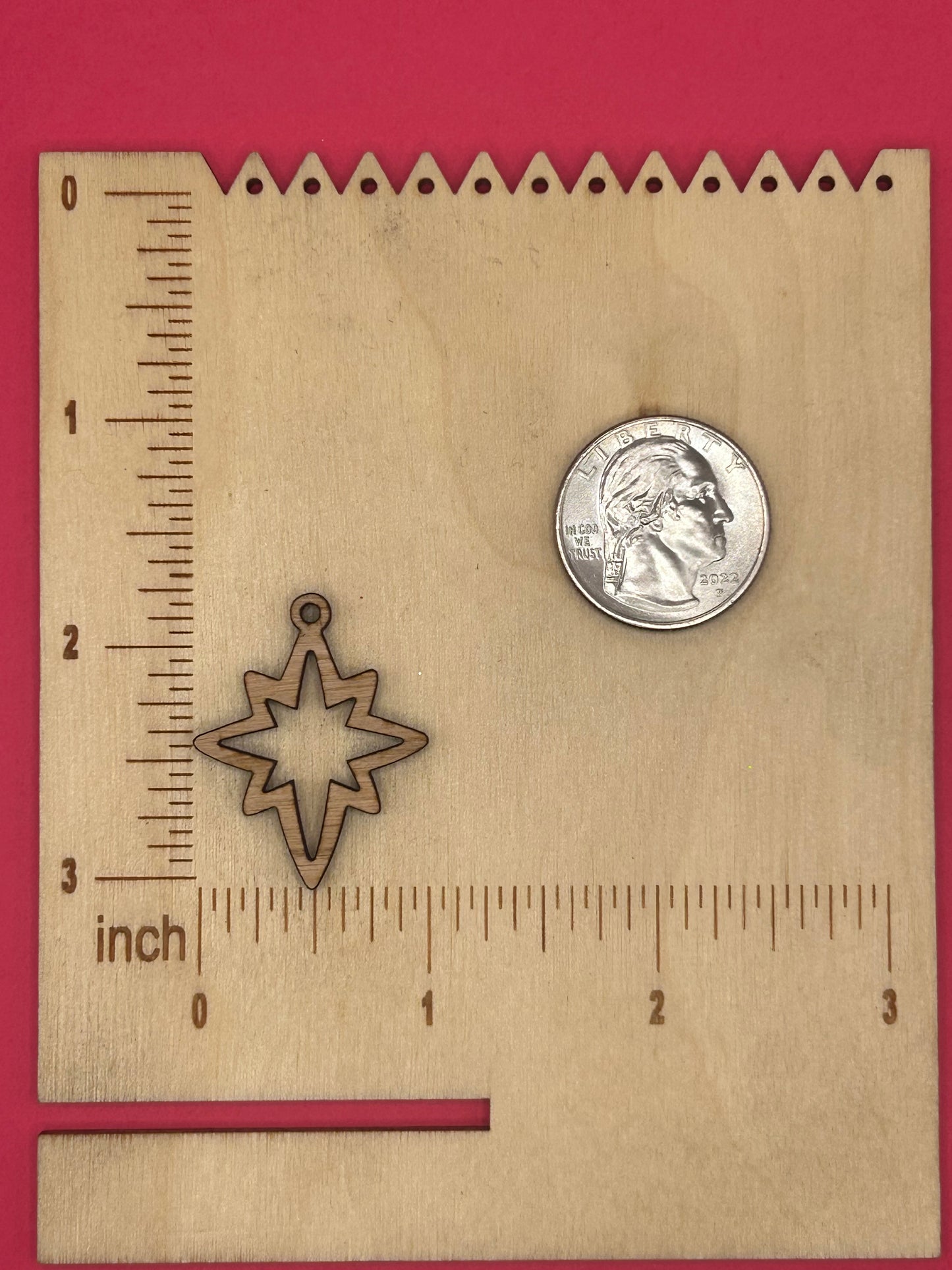 Blank Pointed Star wooden bezels