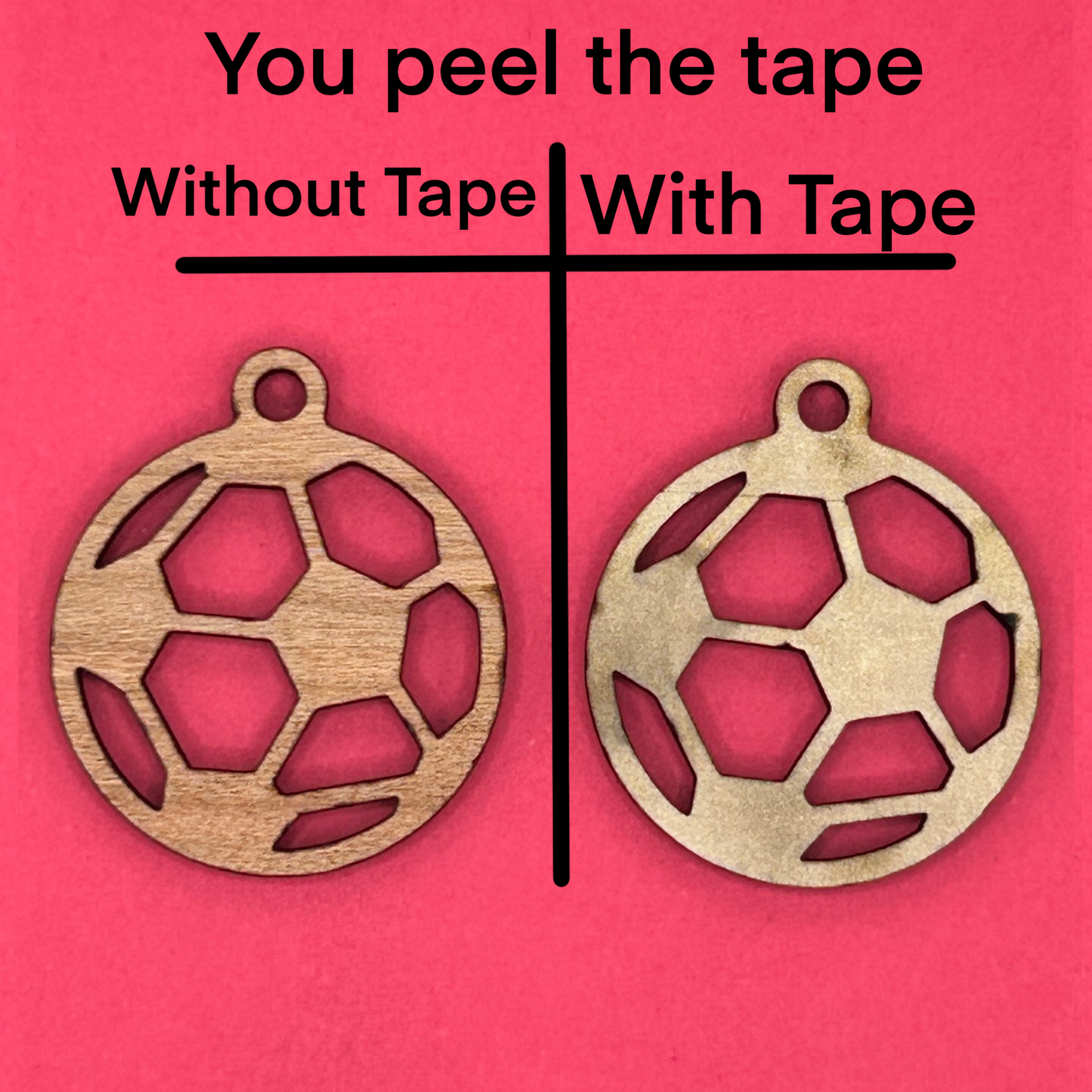 Blank Soccer Ball wooden bezels