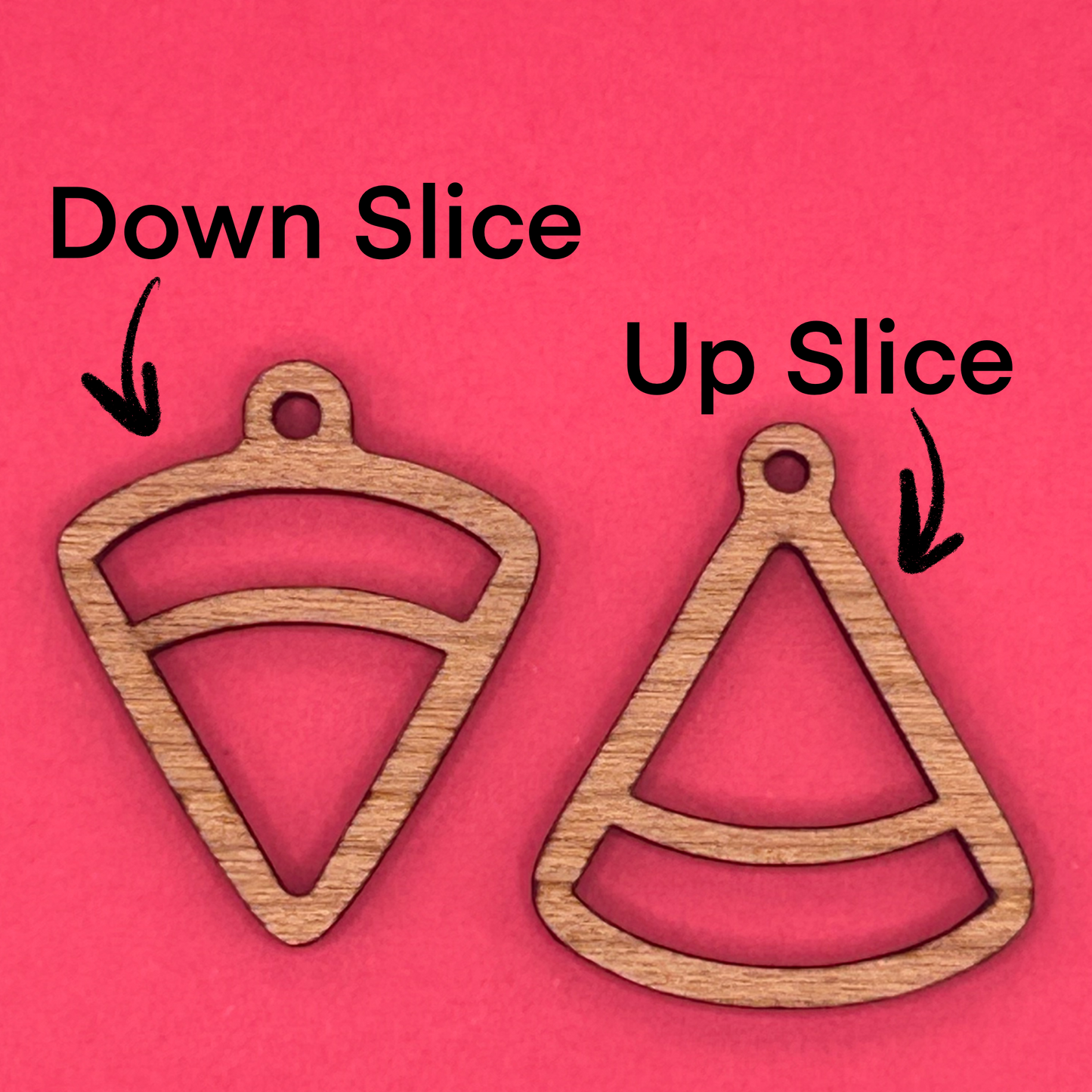 Blank Watermelon Triangle wooden bezel