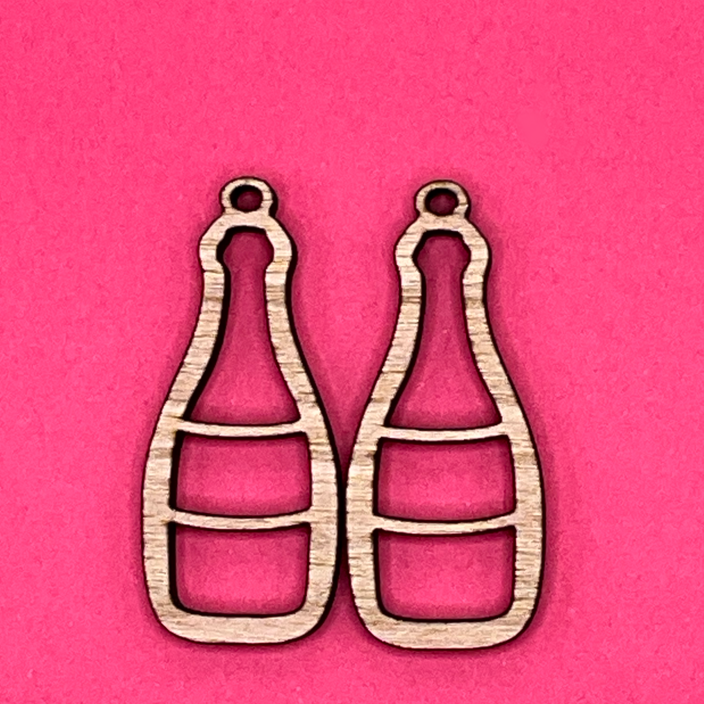 Blank Wine bottle wooden bezels