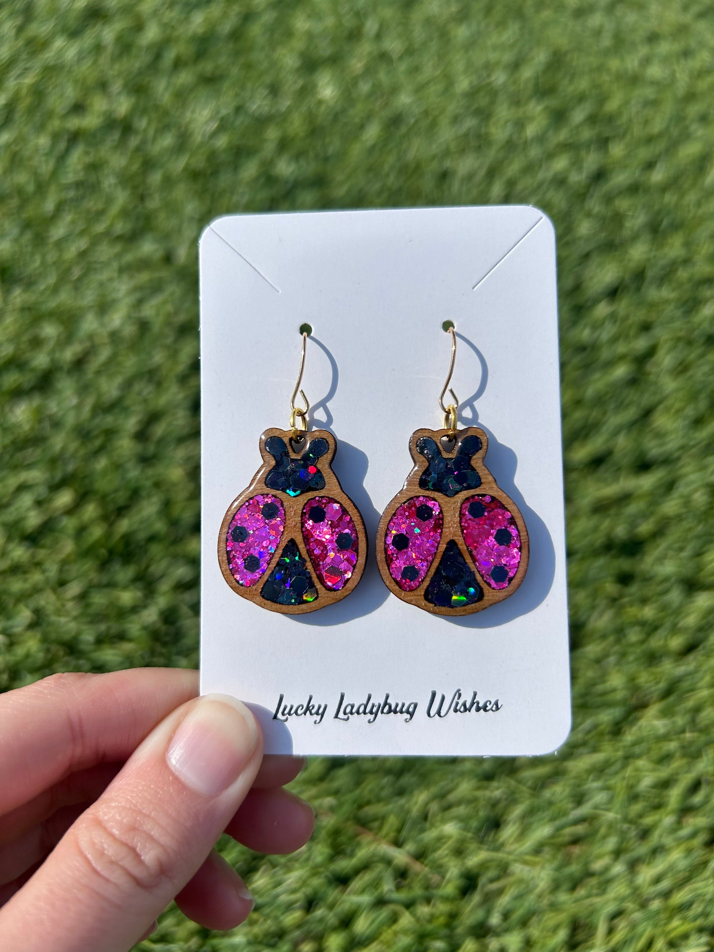 Ladybug earrings