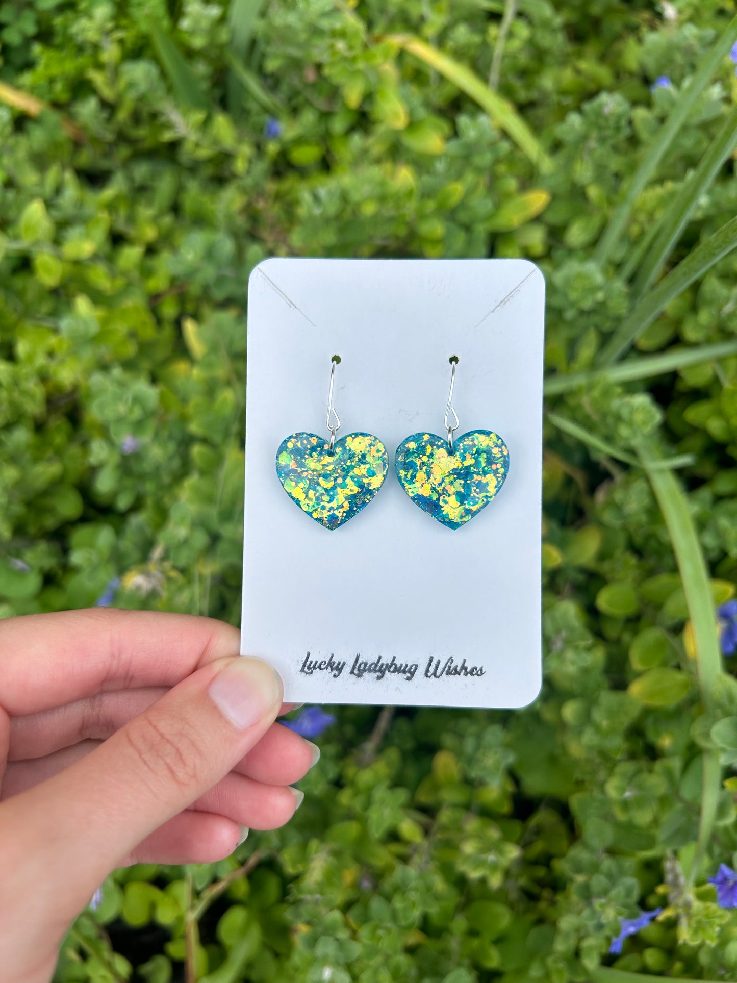 Small Iris earrings