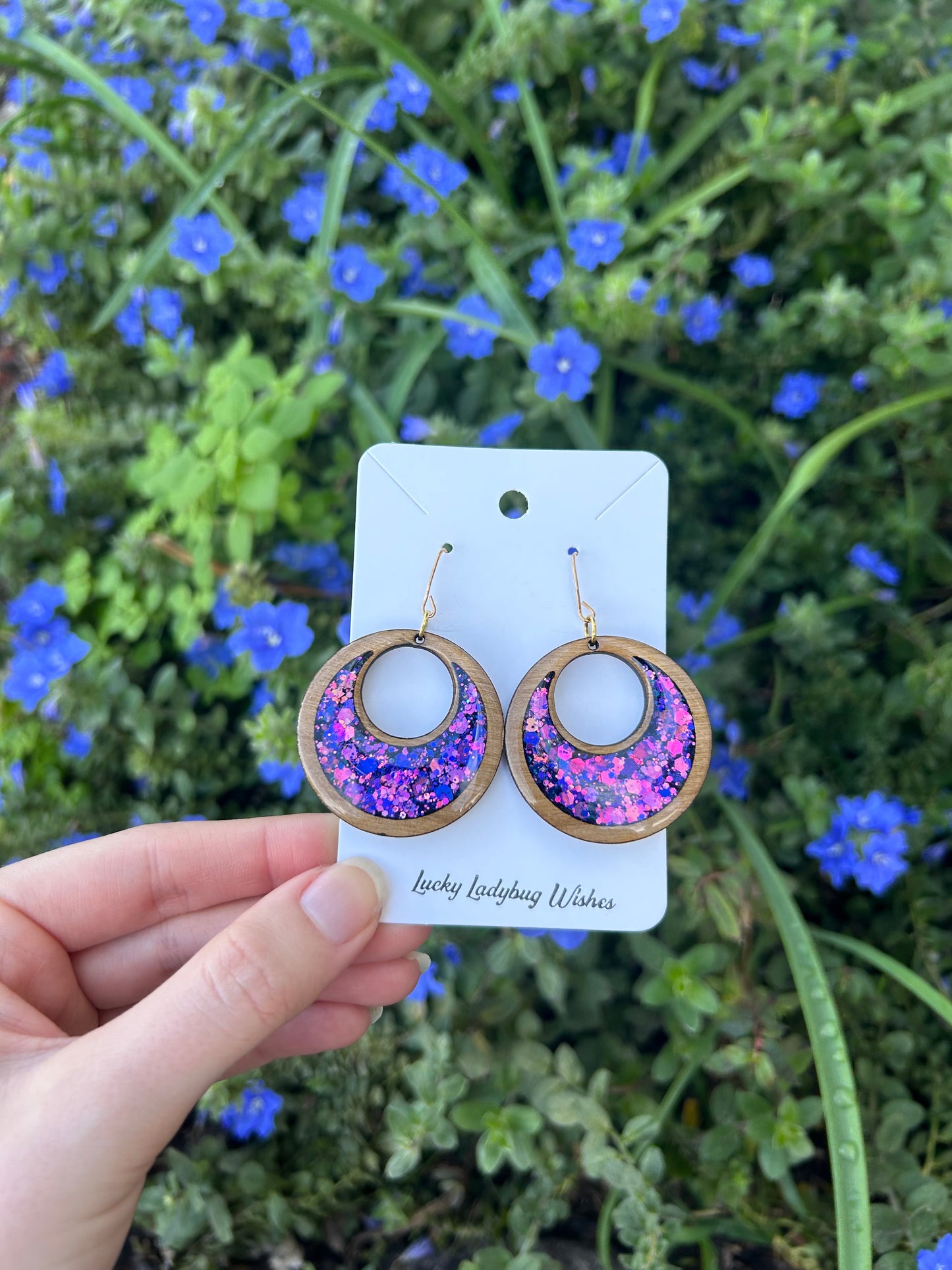 Galaxy earrings
