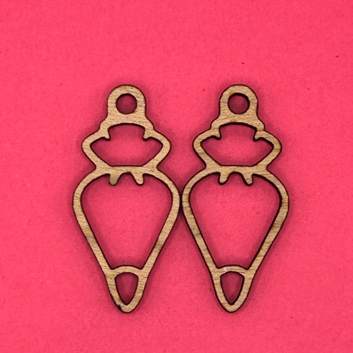 Blank Piping Bag wooden bezel