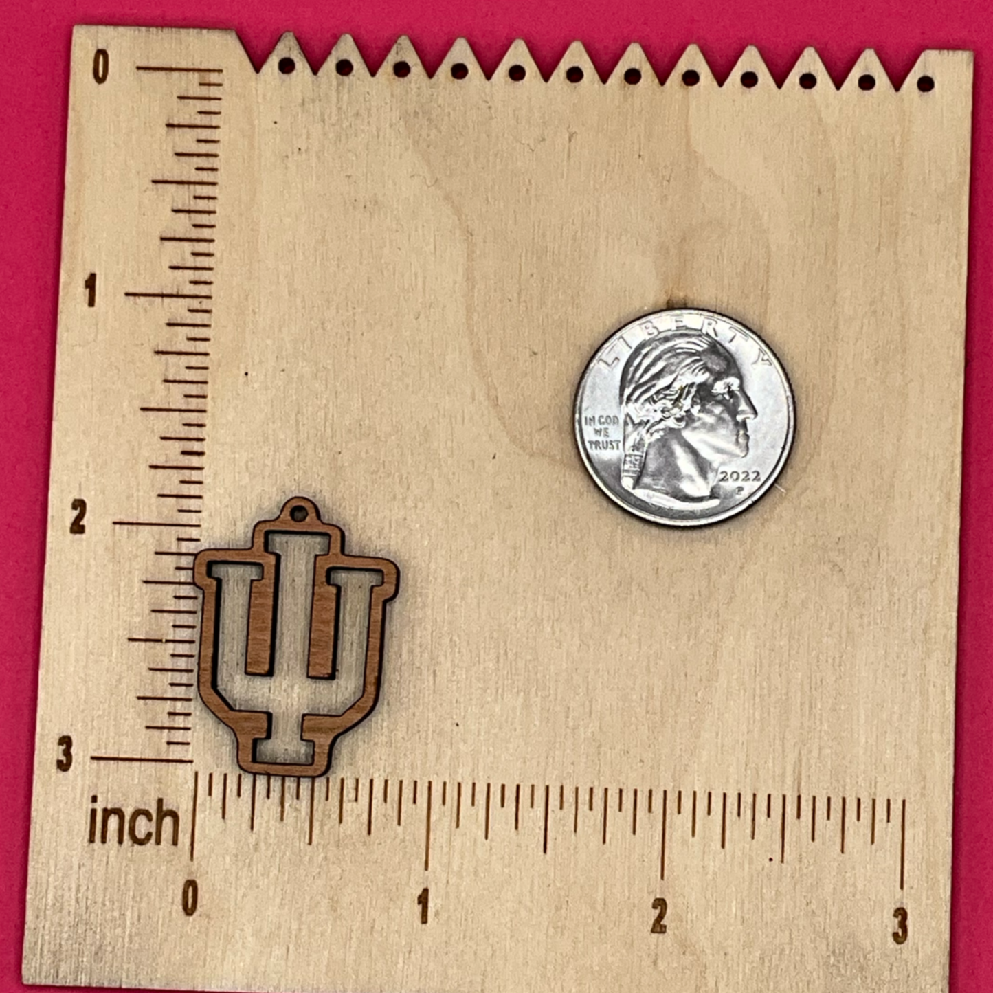 Blank Indiana Logo wooden bezels