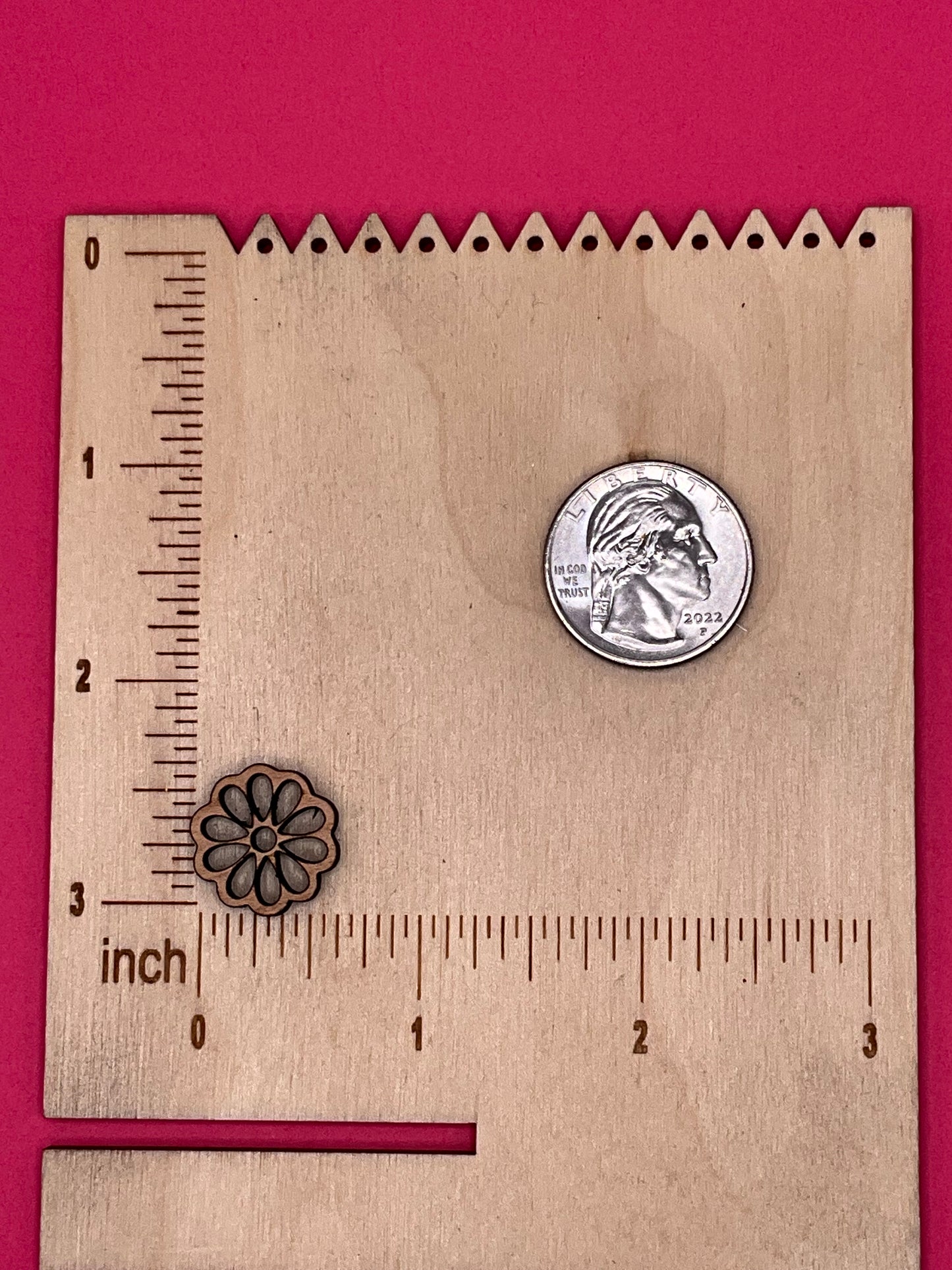 Blank Daisy Stud wooden bezels