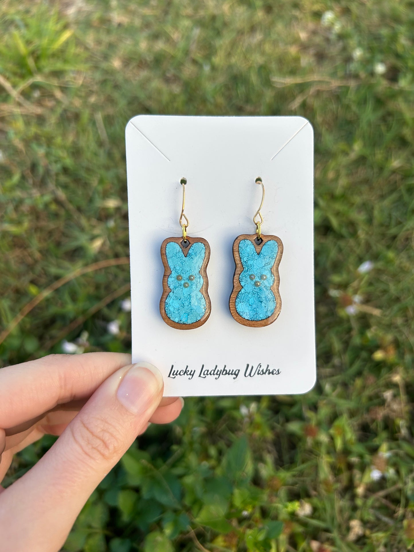 Peep Bunny earrings