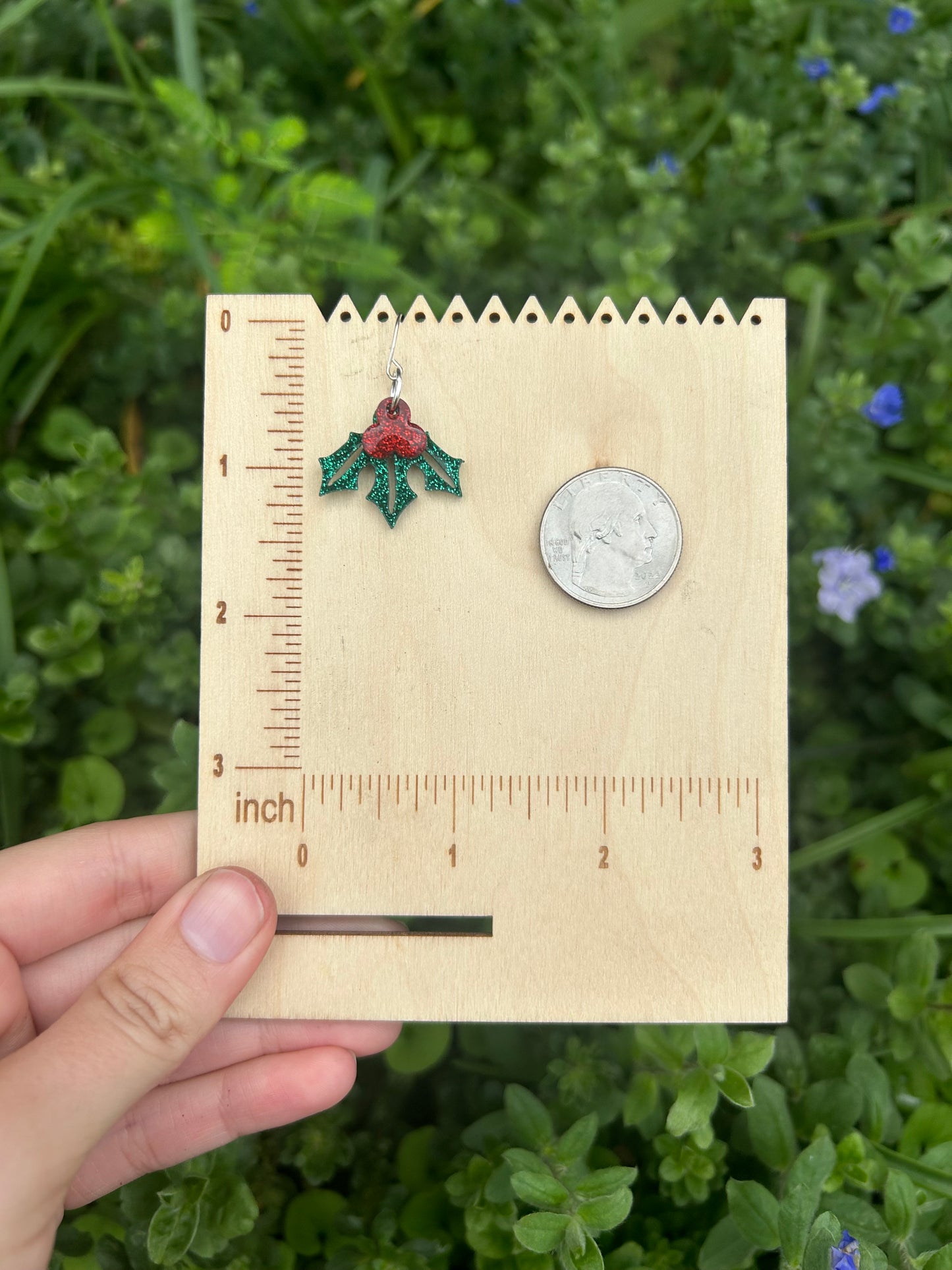 Mistletoe earrings