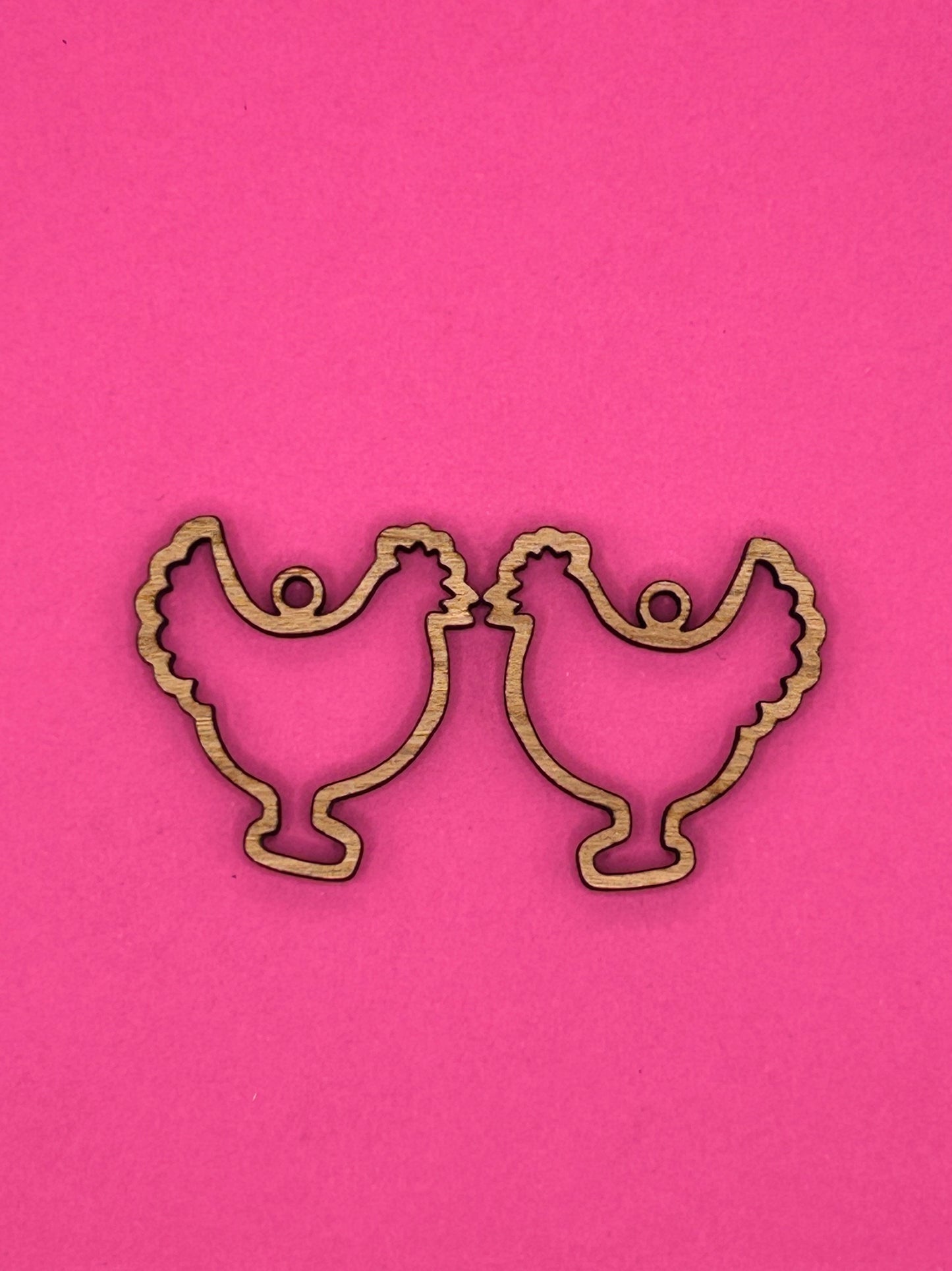 Blank chicken wooden bezel