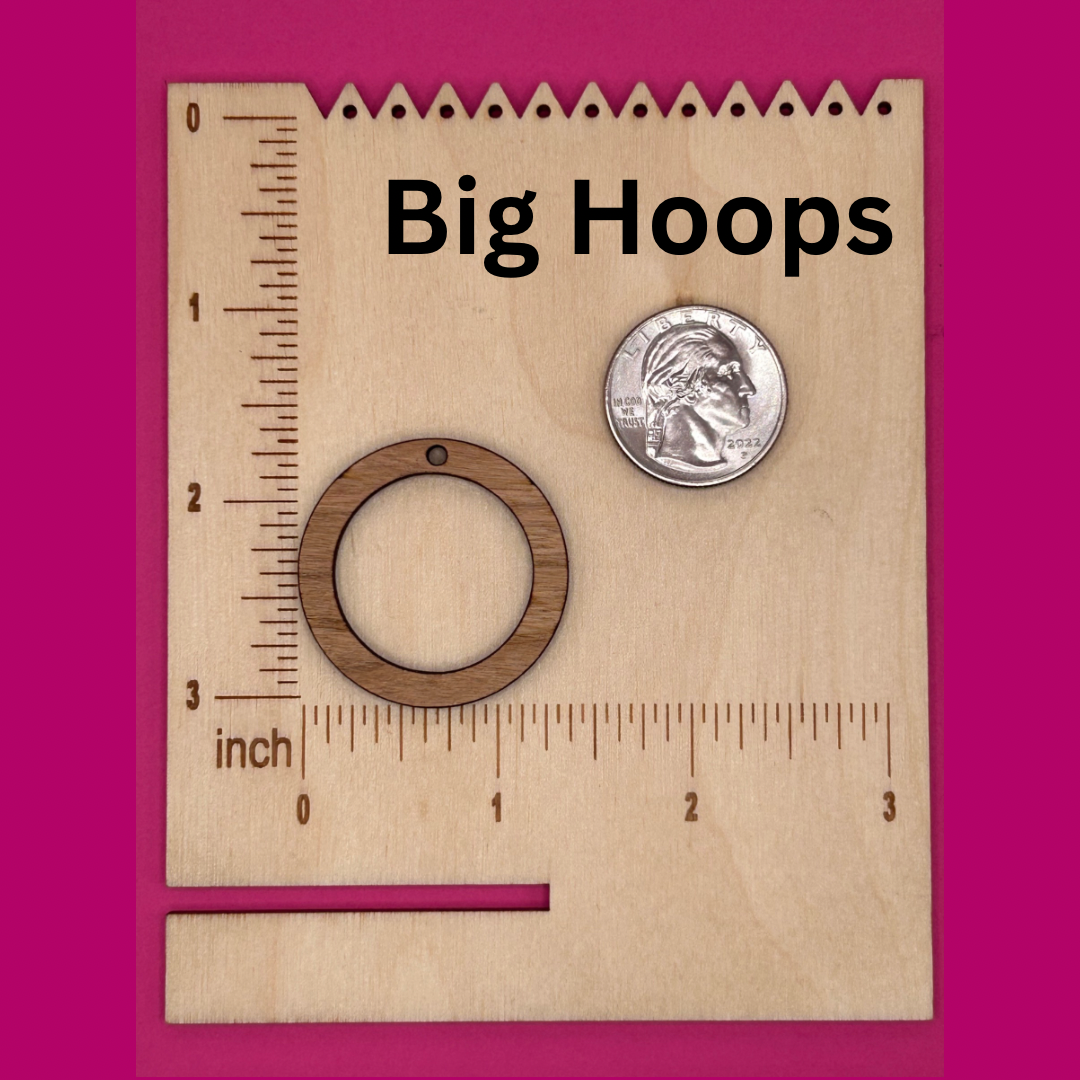 Blank hoops wooden bezels