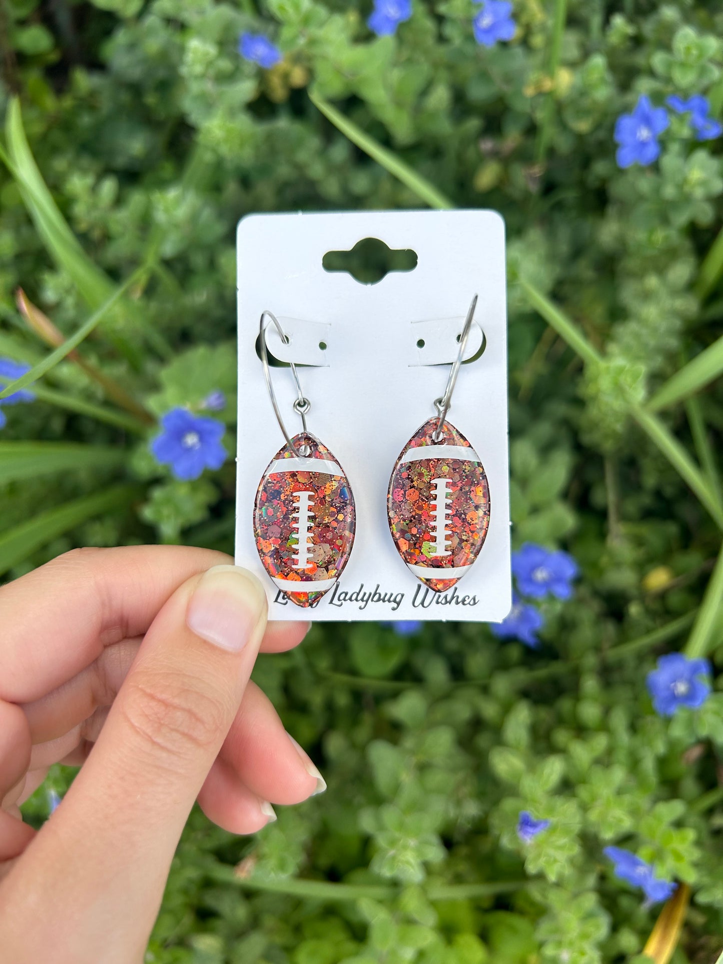 Football earrings