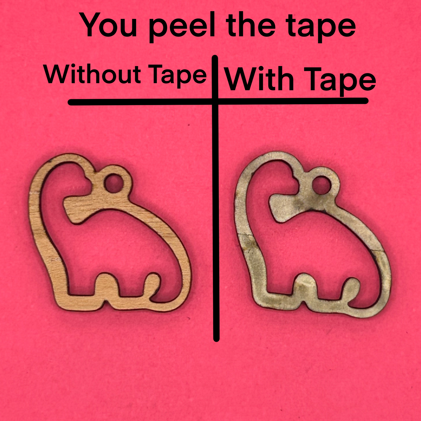 Blank Brachiosaurus wooden bezels