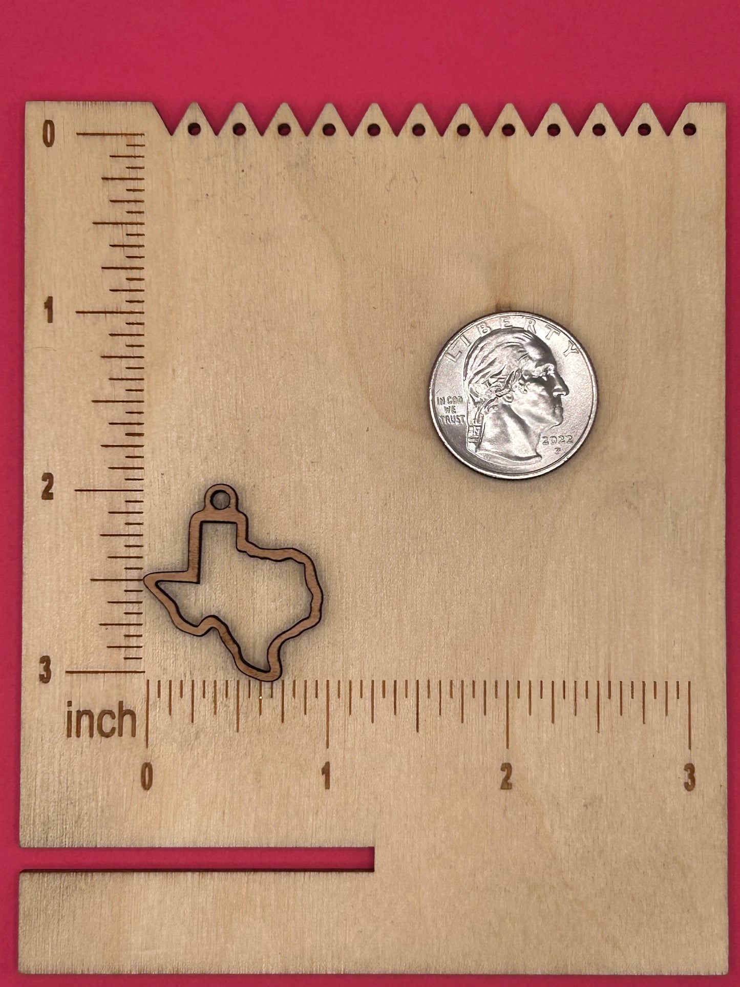 Blank Texas wooden bezel