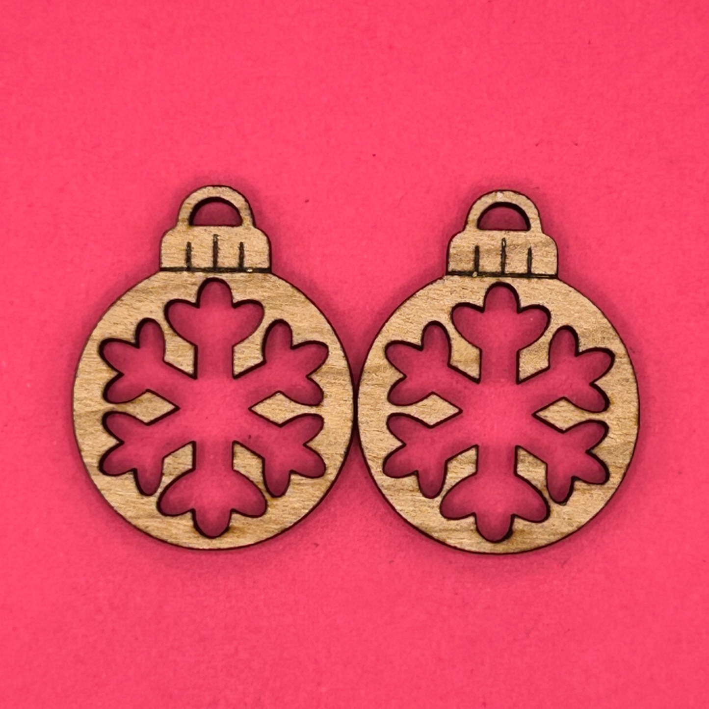 Blank Snowflake Ornament wooden bezel