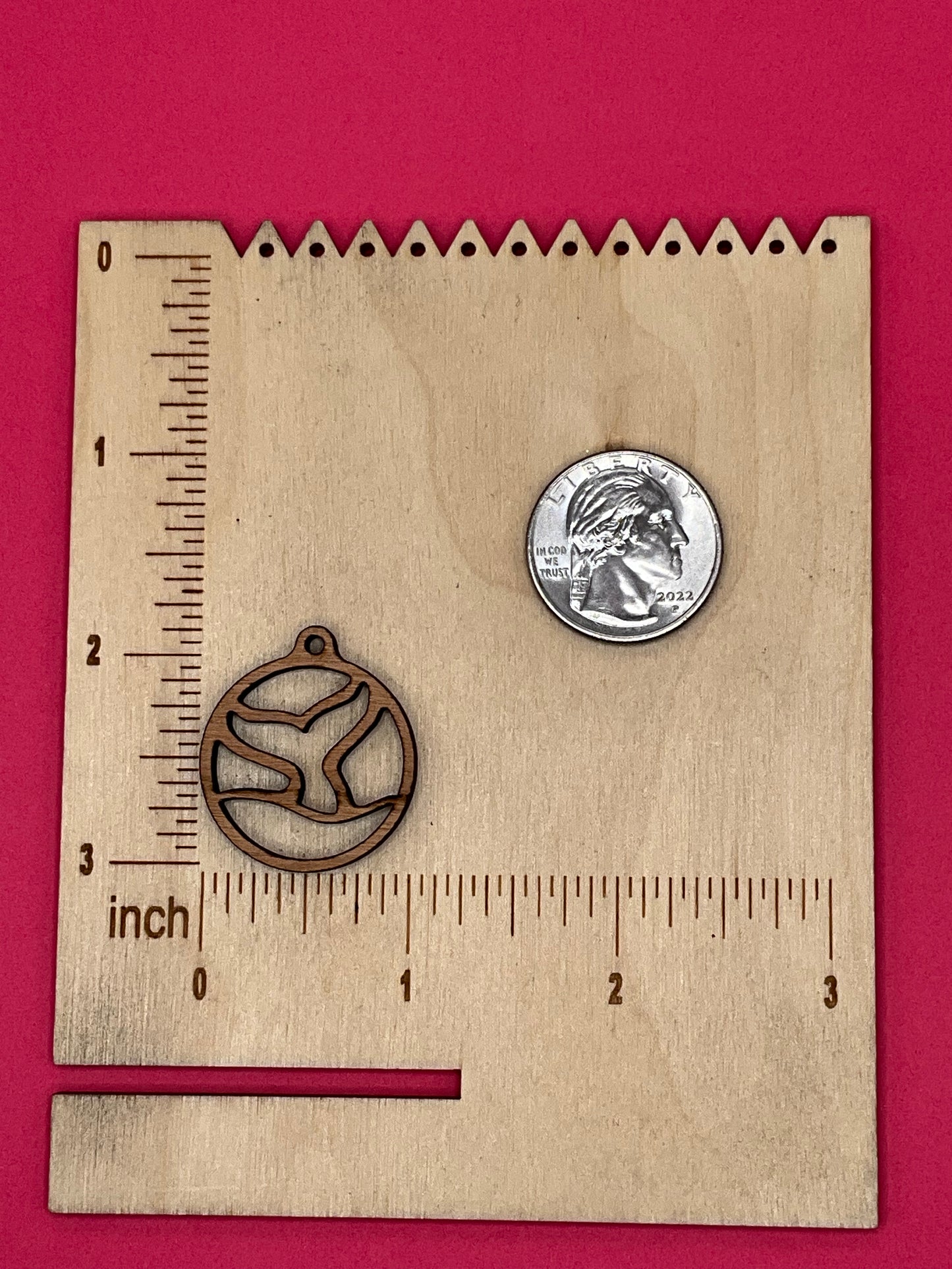 Blank Tail Wave Hoop wooden bezels