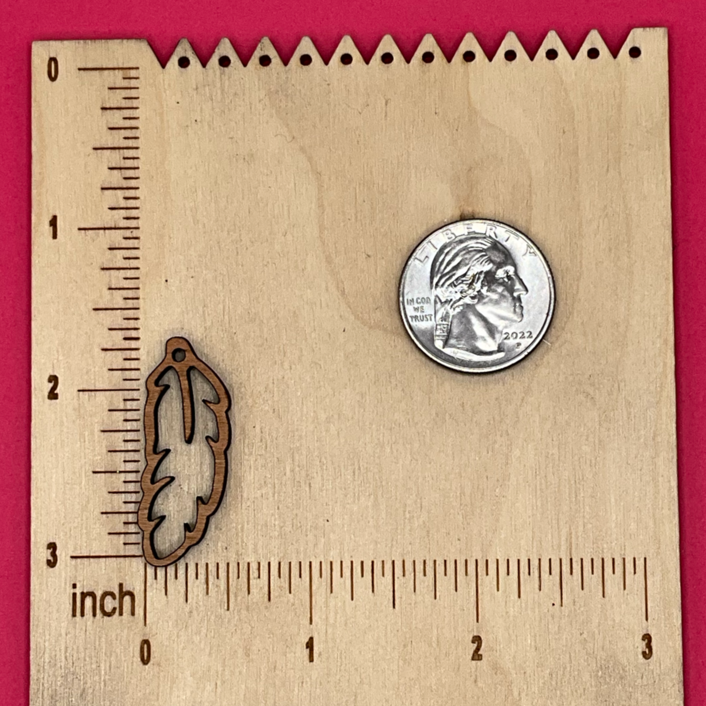 Blank Feather wooden bezels