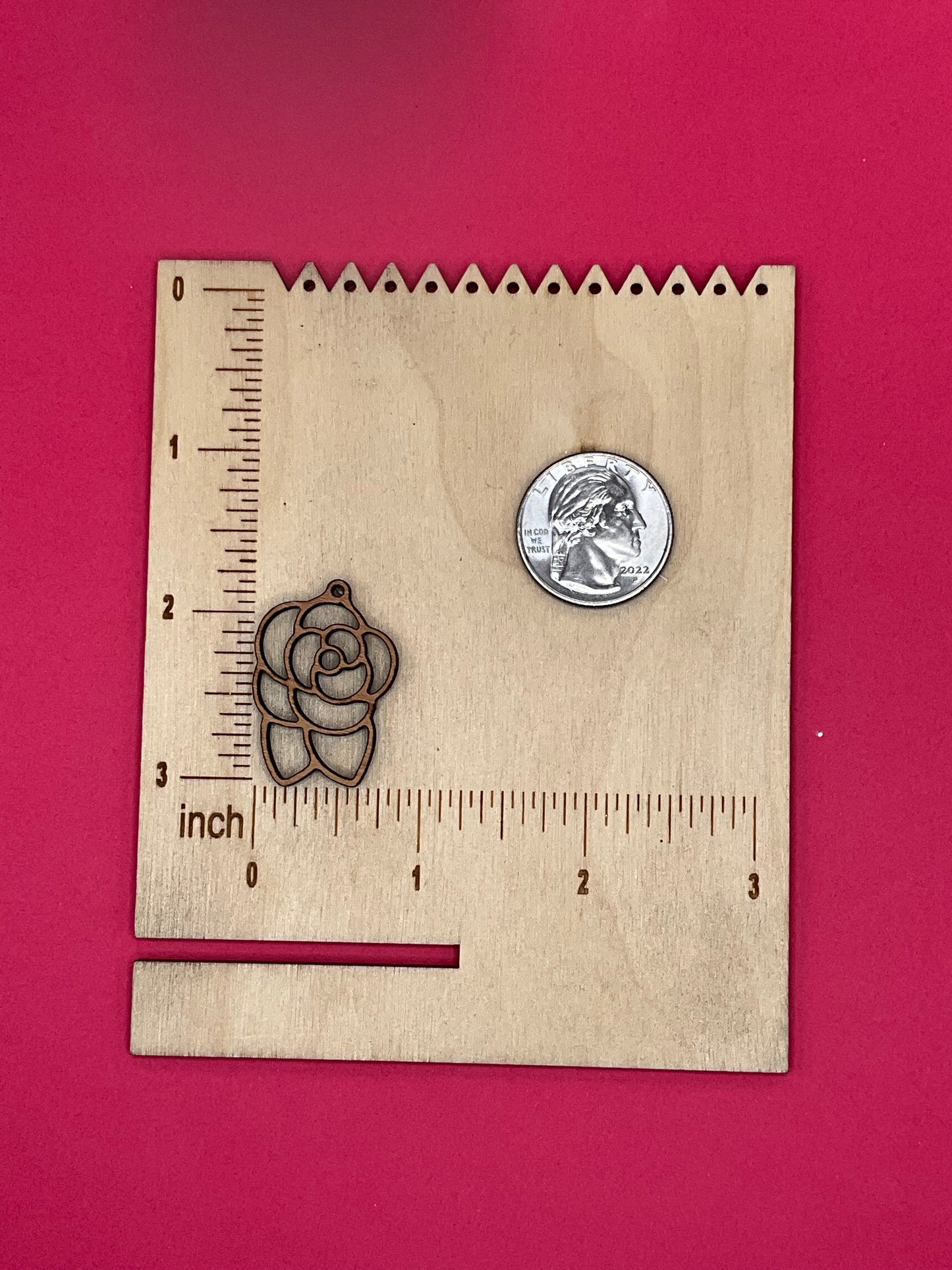 Blank Rose wooden bezel