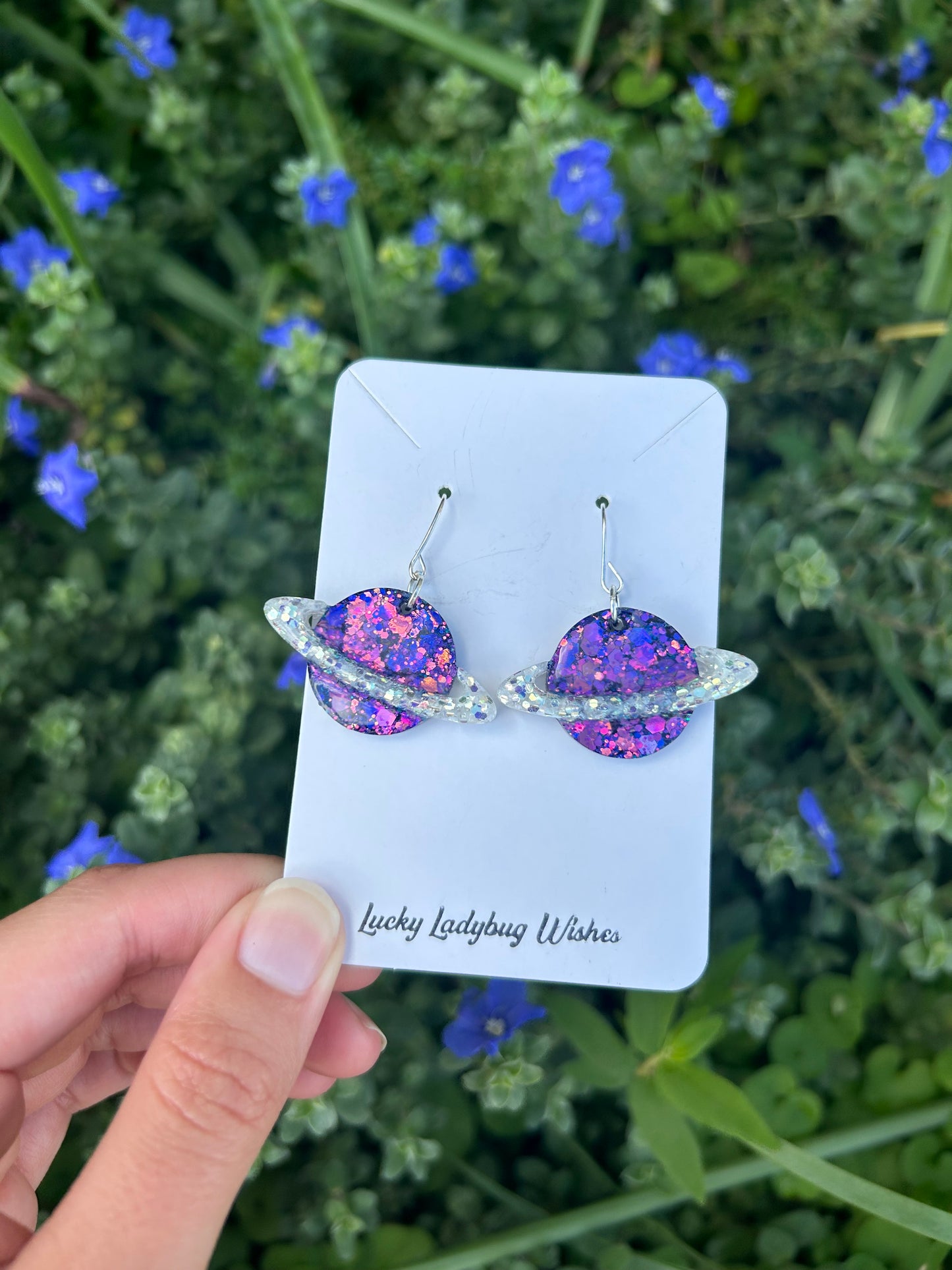 Planet earrings