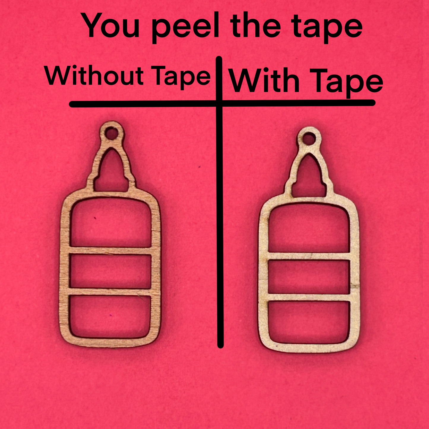 Blank Glue Bottle wooden bezel