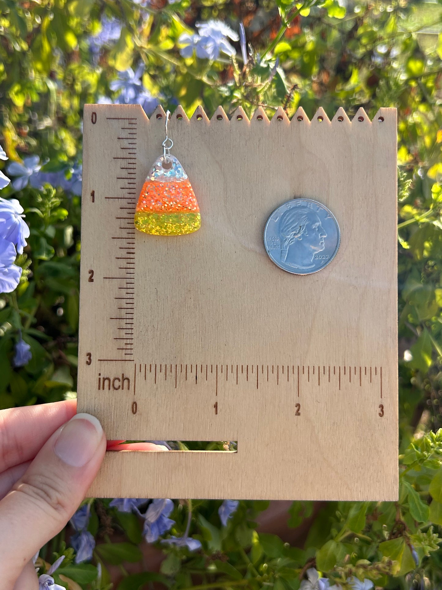 Candy corn earrings