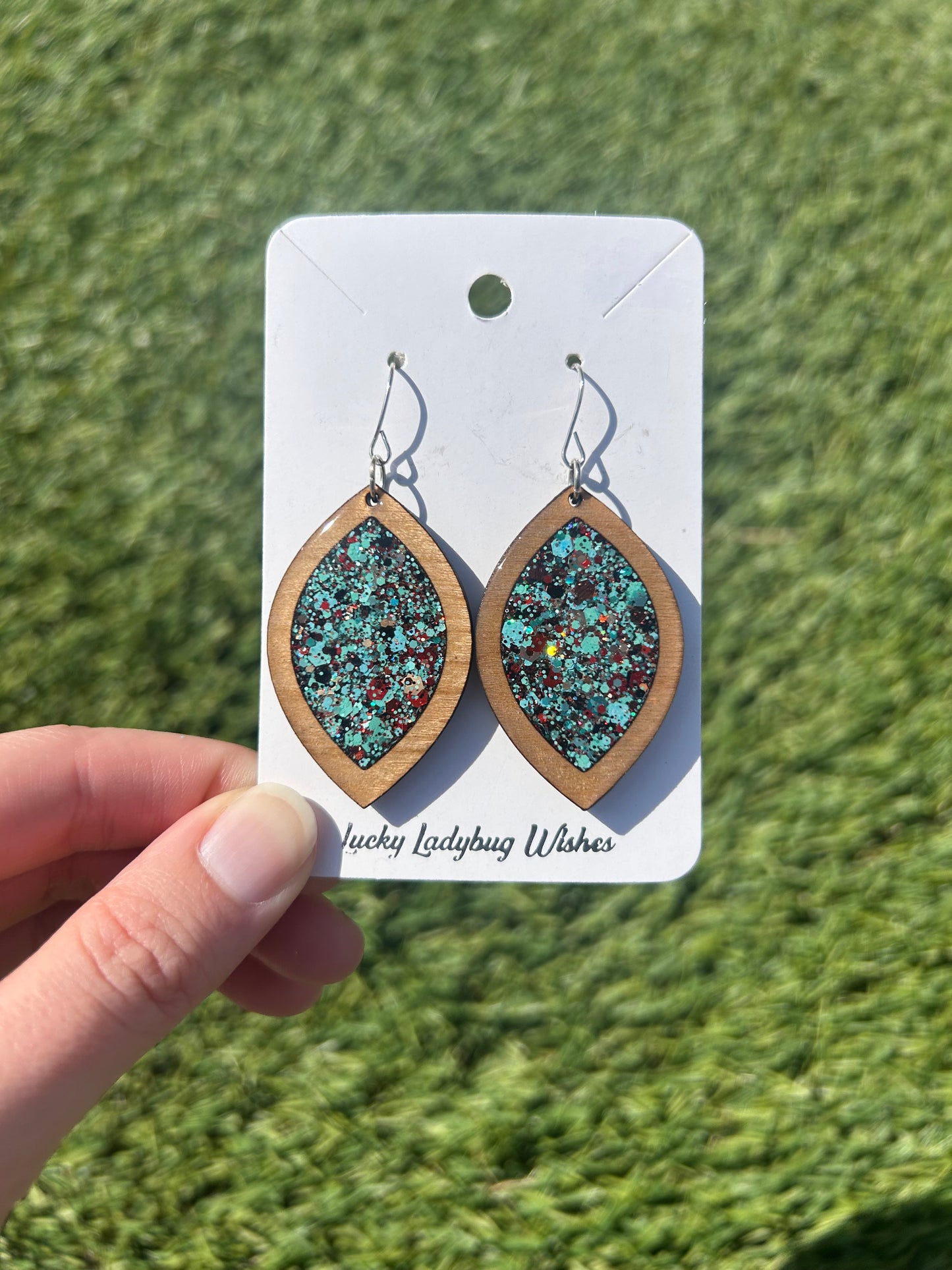 Atta Girl Wooden earrings