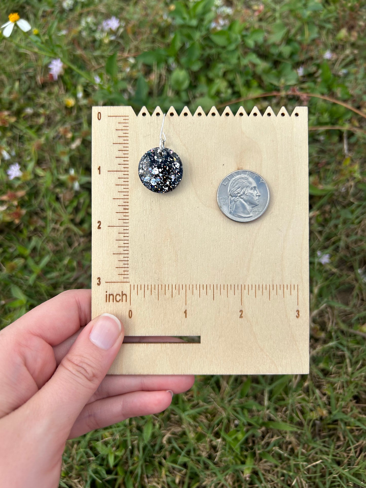 Small eclipse earrings