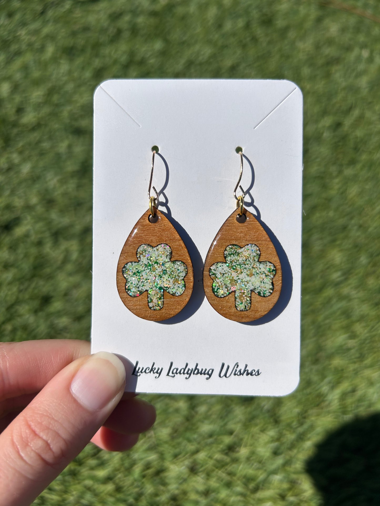 Teardrop Clover earrings