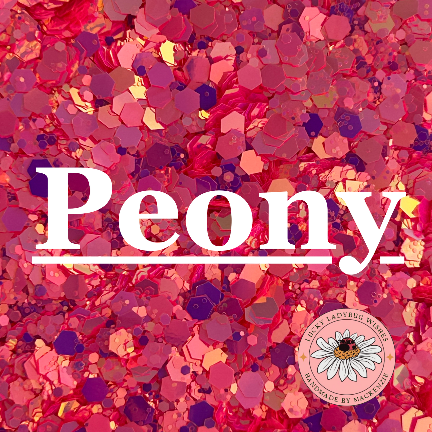 Peony glitter