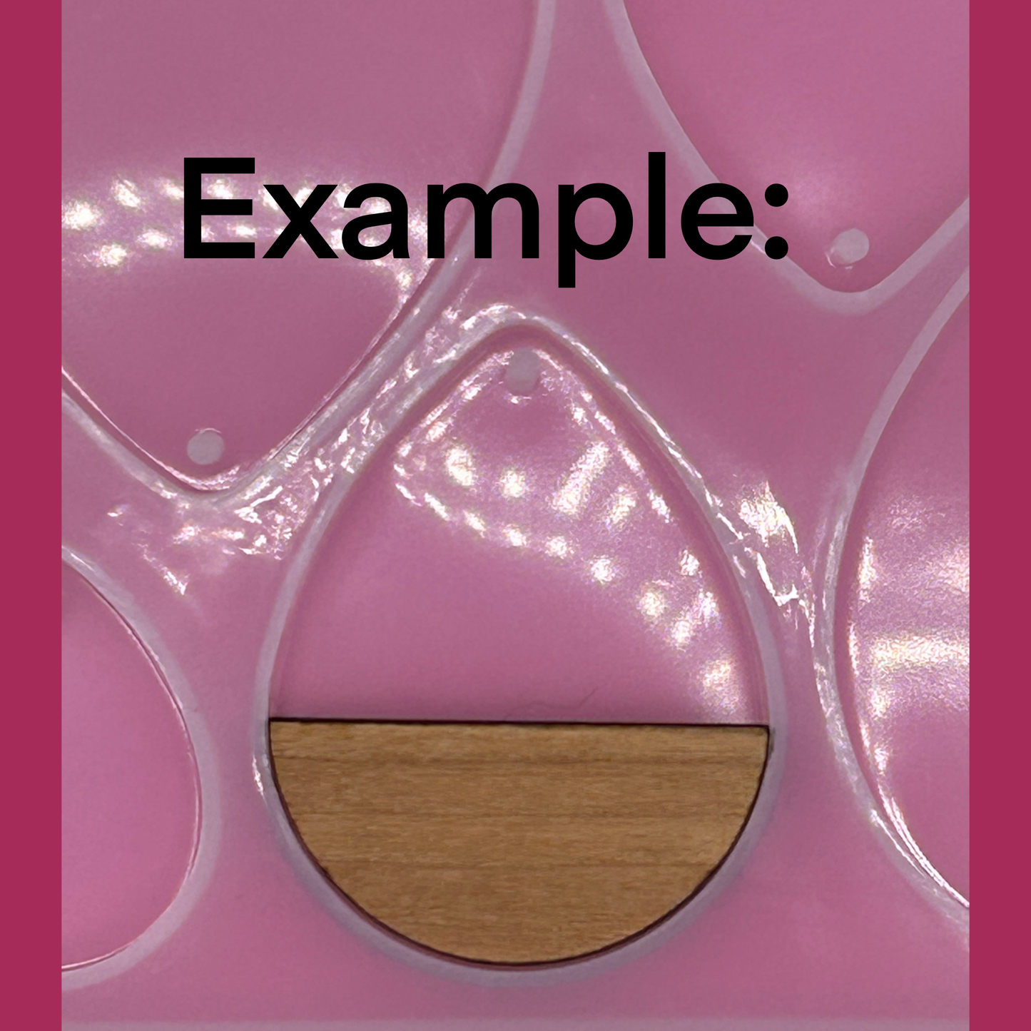 Blank half circle wooden bezels