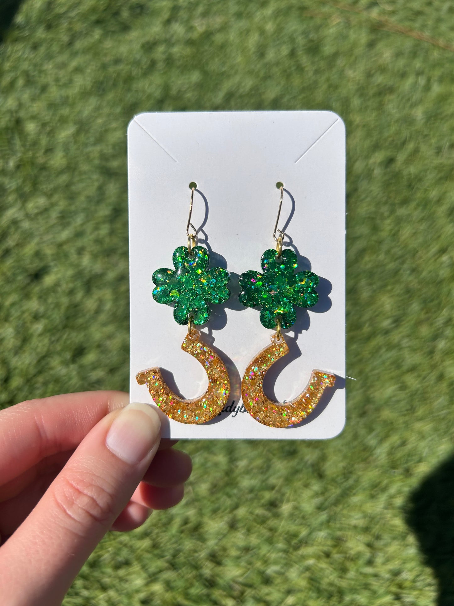 Shamrock/Horse Shoe earrings