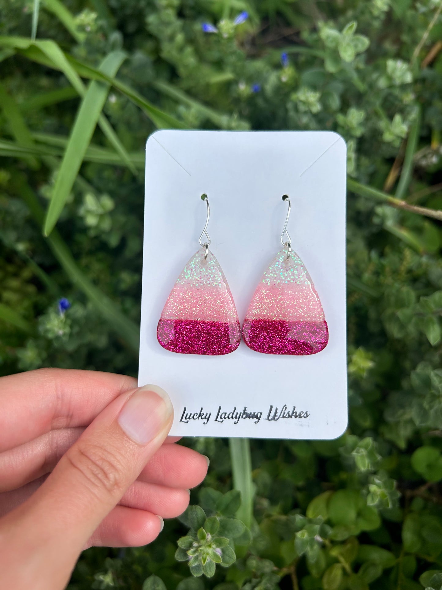 Candy corn earrings