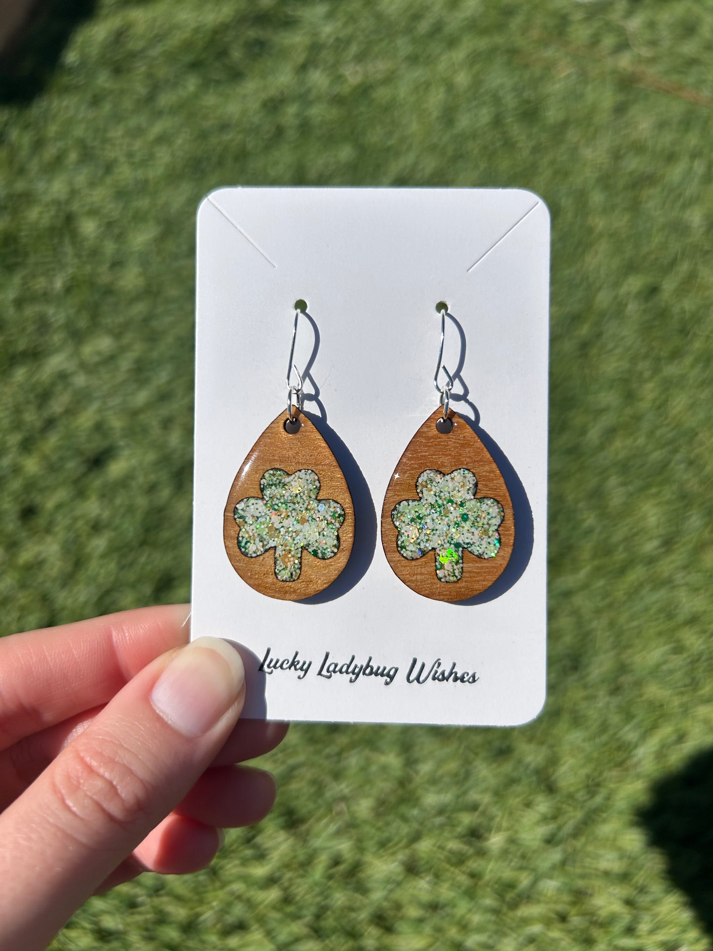 Teardrop Clover earrings