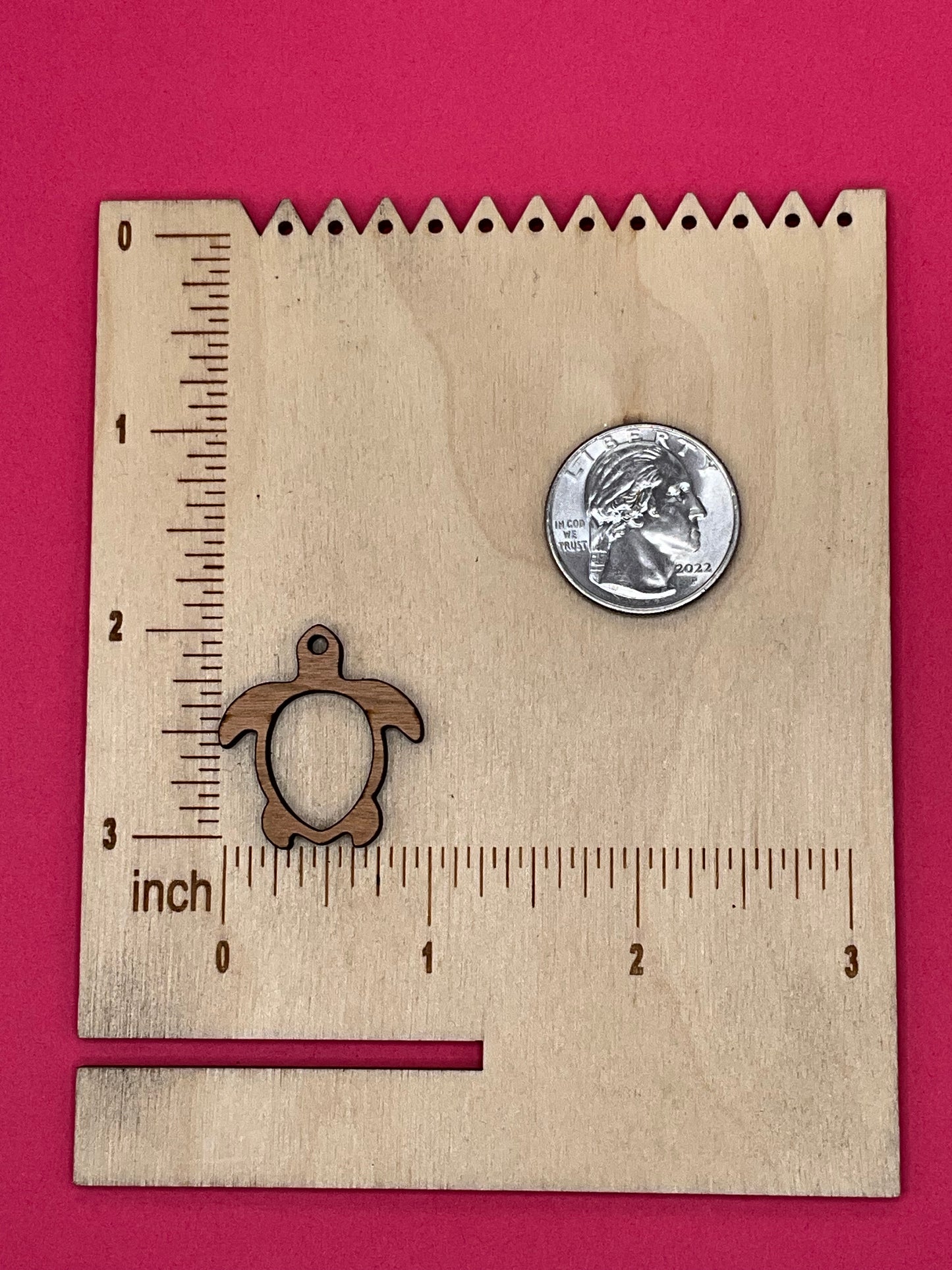 Blank Turtle w/Open Belly wooden bezels