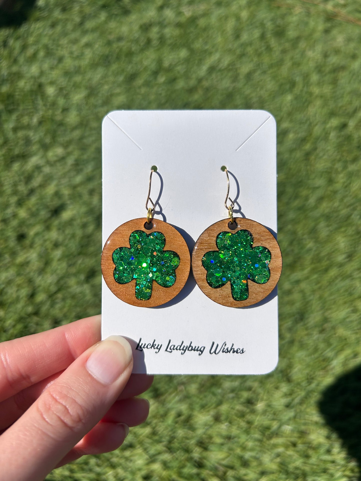 Hoop Clover earrings