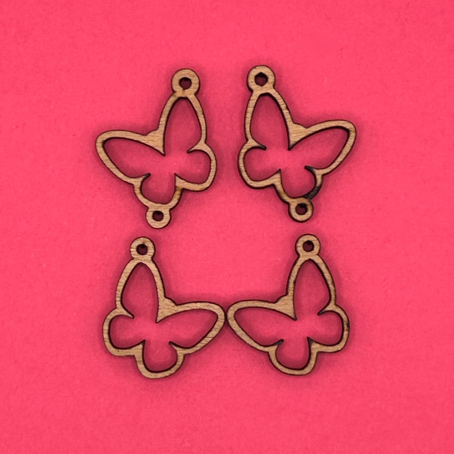 Blank 2 Tier Butterfly wooden bezels