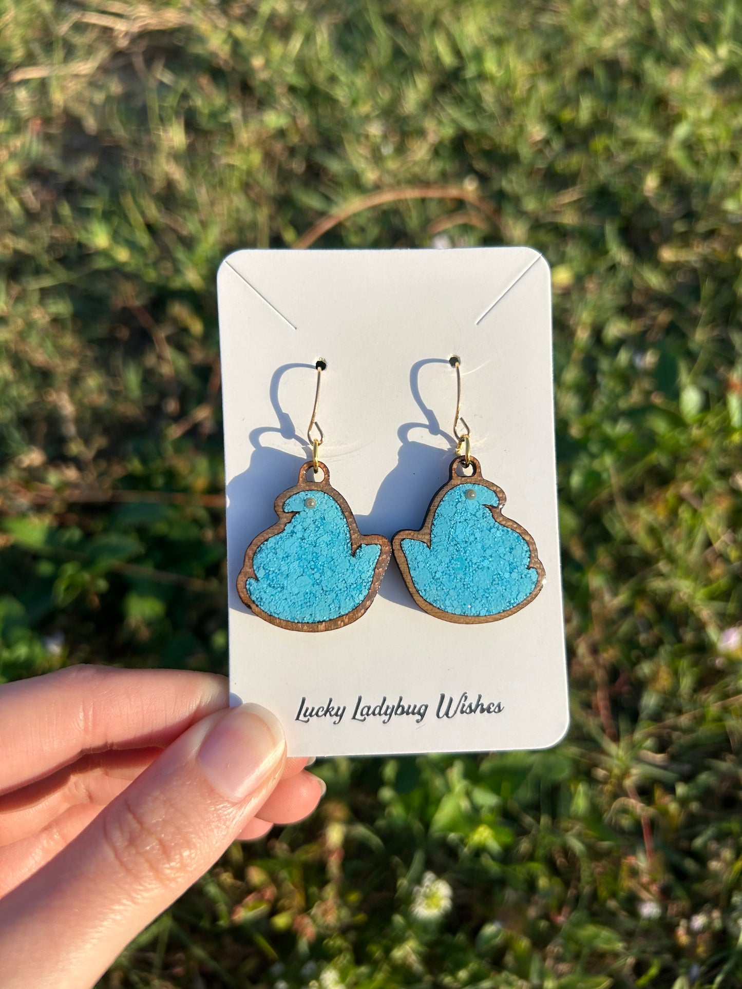 Peep chicks earrings