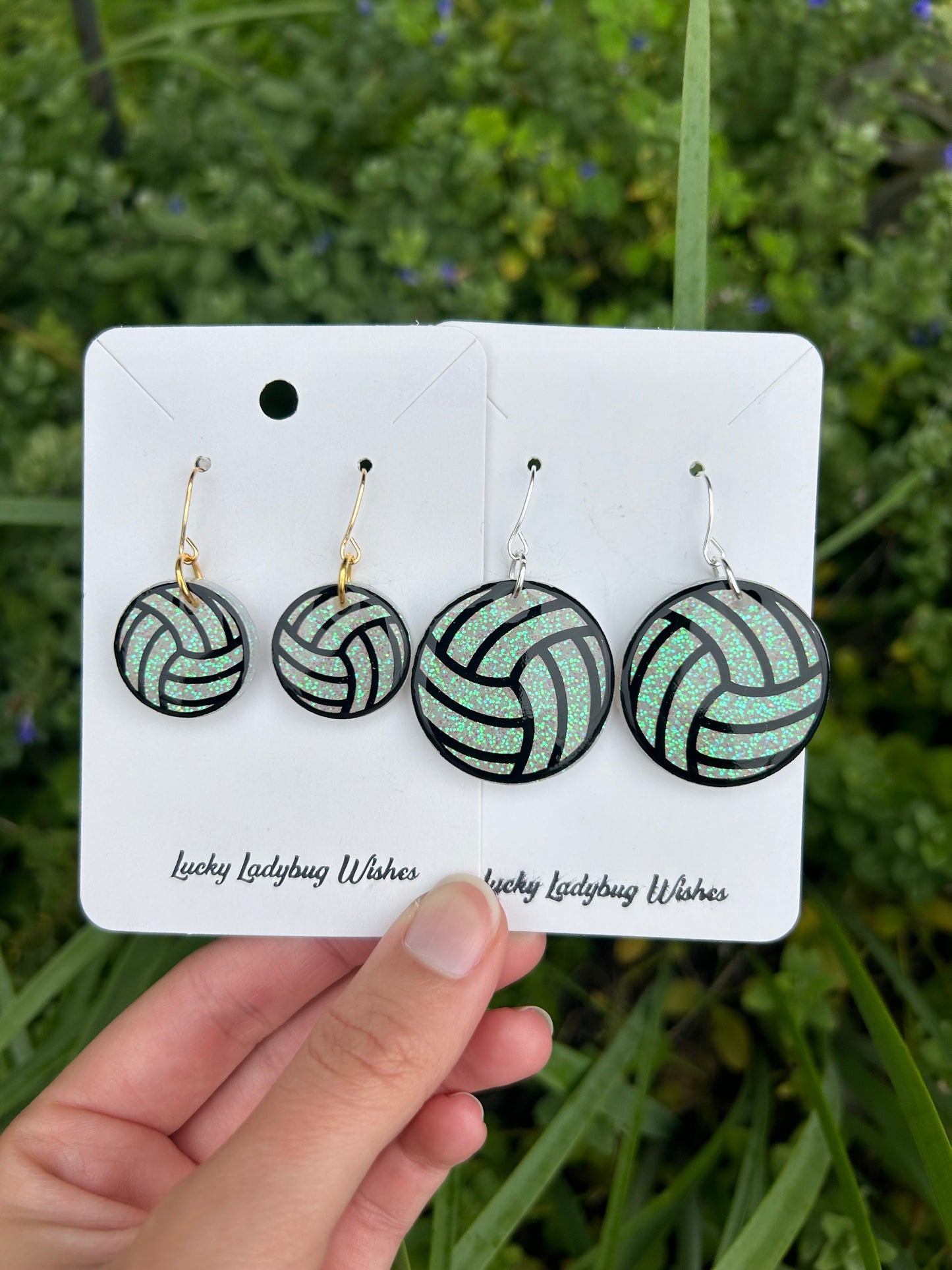Volleyball earrings