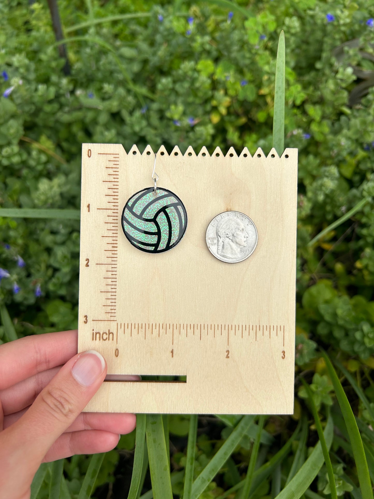 Volleyball earrings