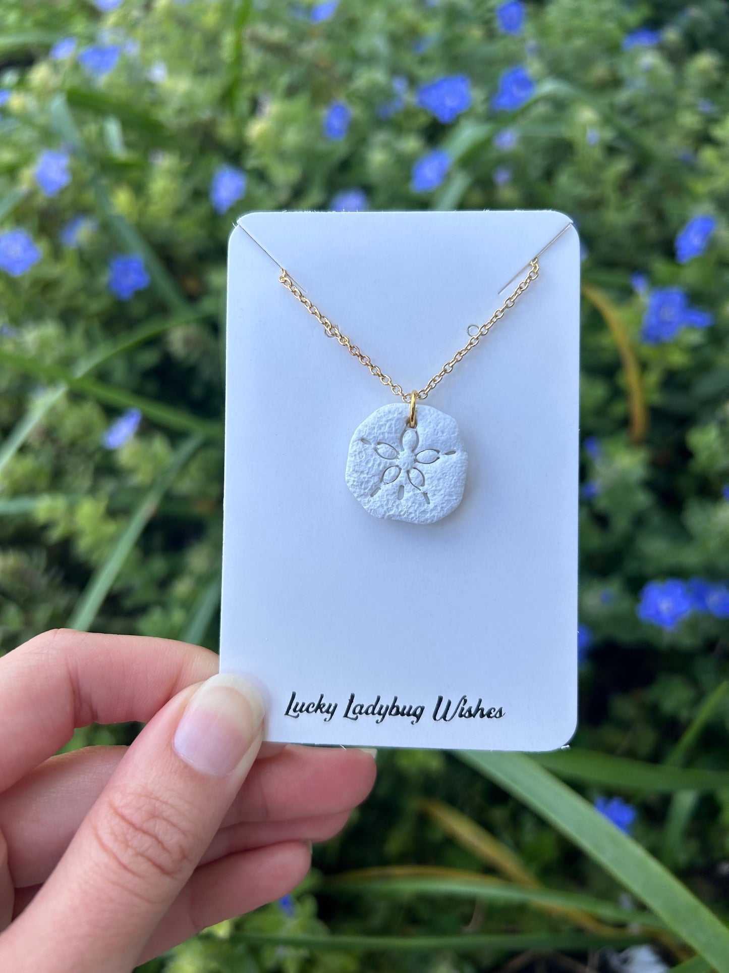 Sand dollar necklace