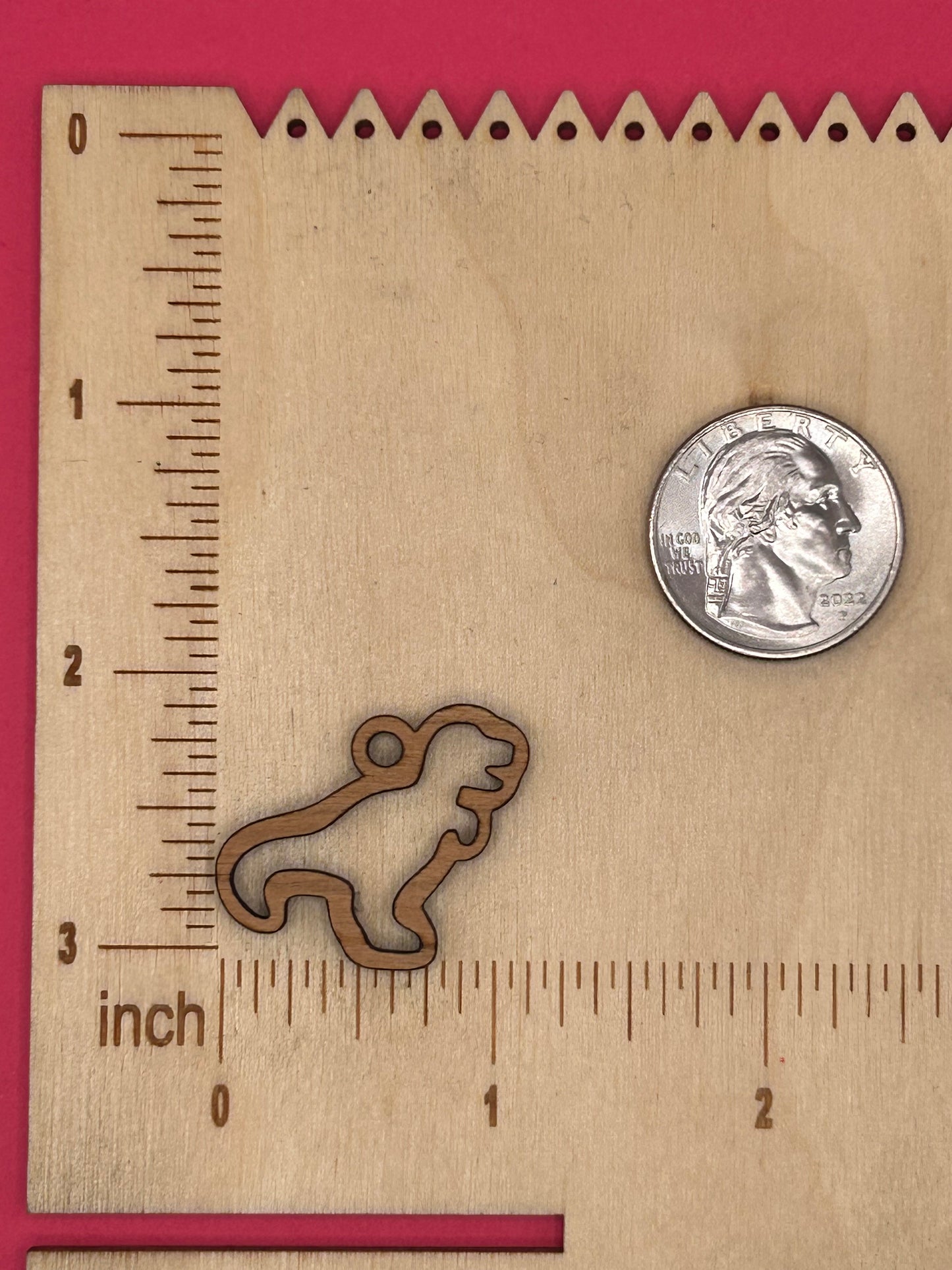 Blank T-Rex wooden bezels